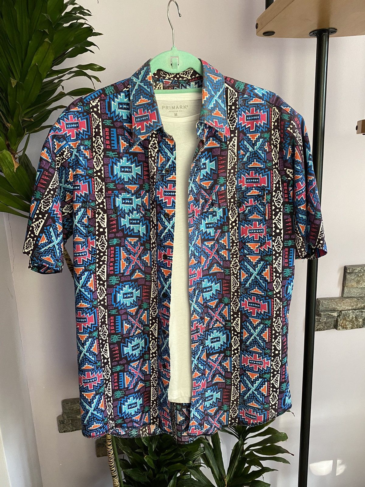 Cowboy Equipment Vintage Wrangler Western summer shirt Size US L / EU 52-54 / 3 - 1 Thumbnail