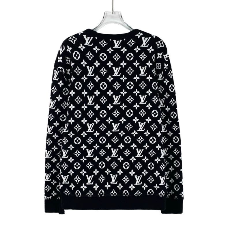 Louis Vuitton Louis Vuitton Cotton crewneck long-sleeve sweatshirt with Size US L / EU 52-54 / 3 - 2 Thumbnail