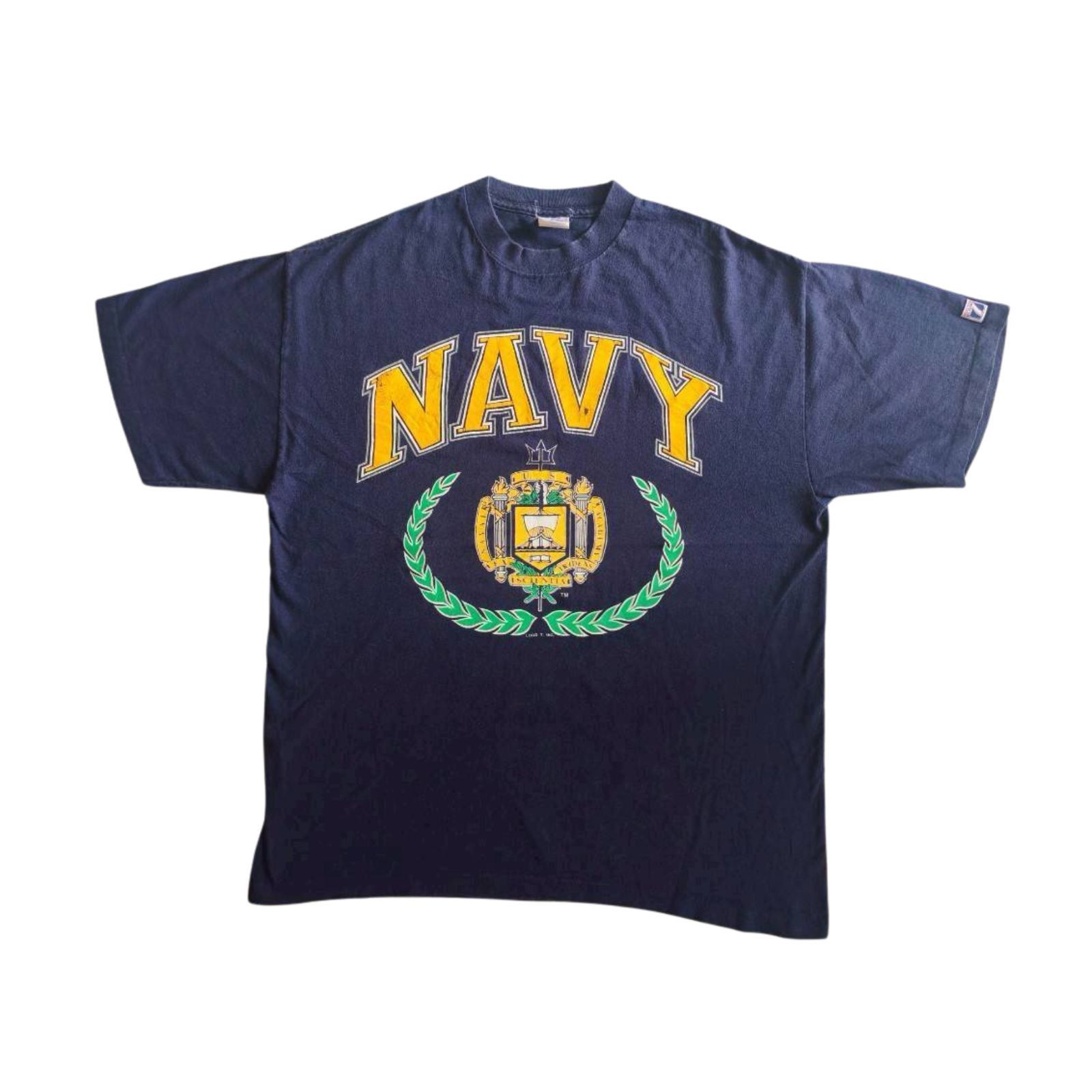Logo 7 US NAVY Academy Crest Logo Original T Shirt 90s Logo 7 XL Size US XL / EU 56 / 4 - 1 Thumbnail