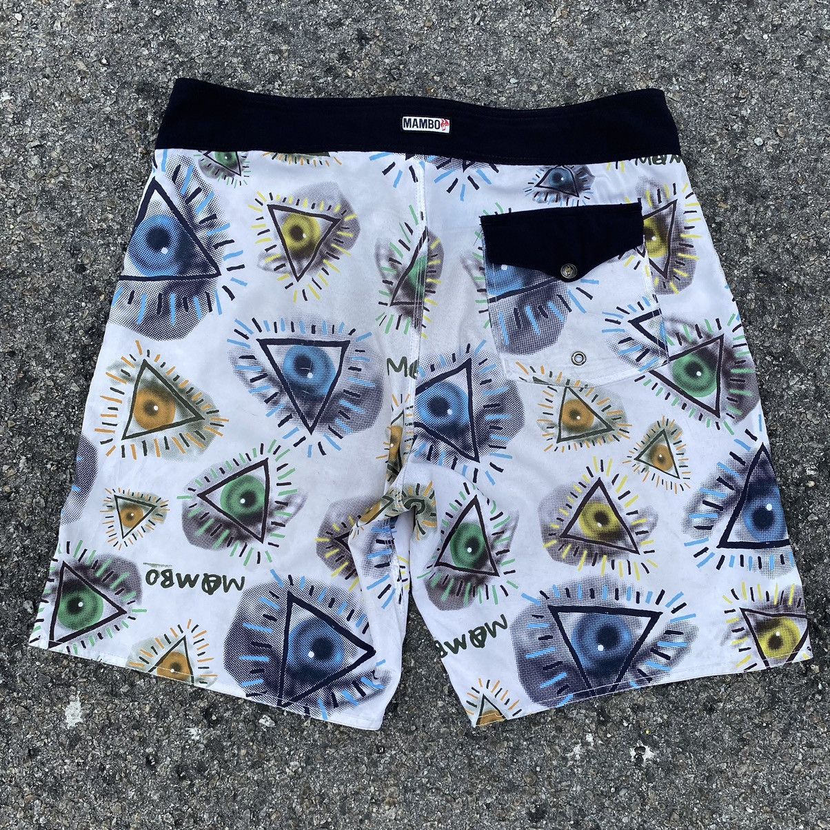 Quiksilver Mambo Eyes Graphic Adjustable Surf Style Short Pants Size US 36 / EU 52 - 2 Thumbnail