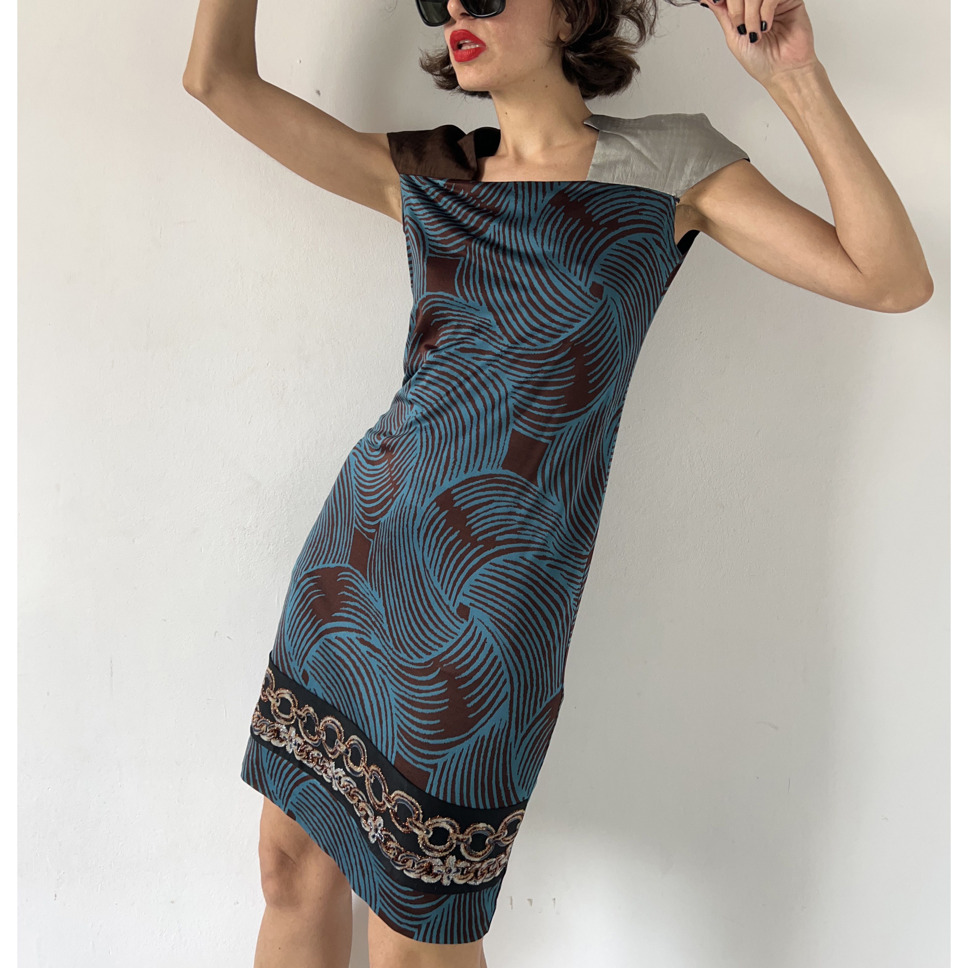 Custo Barcelona Custo Barcelona Y2k pencil abstract dress Size M / US 6-8 / IT 42-44 - 6 Thumbnail