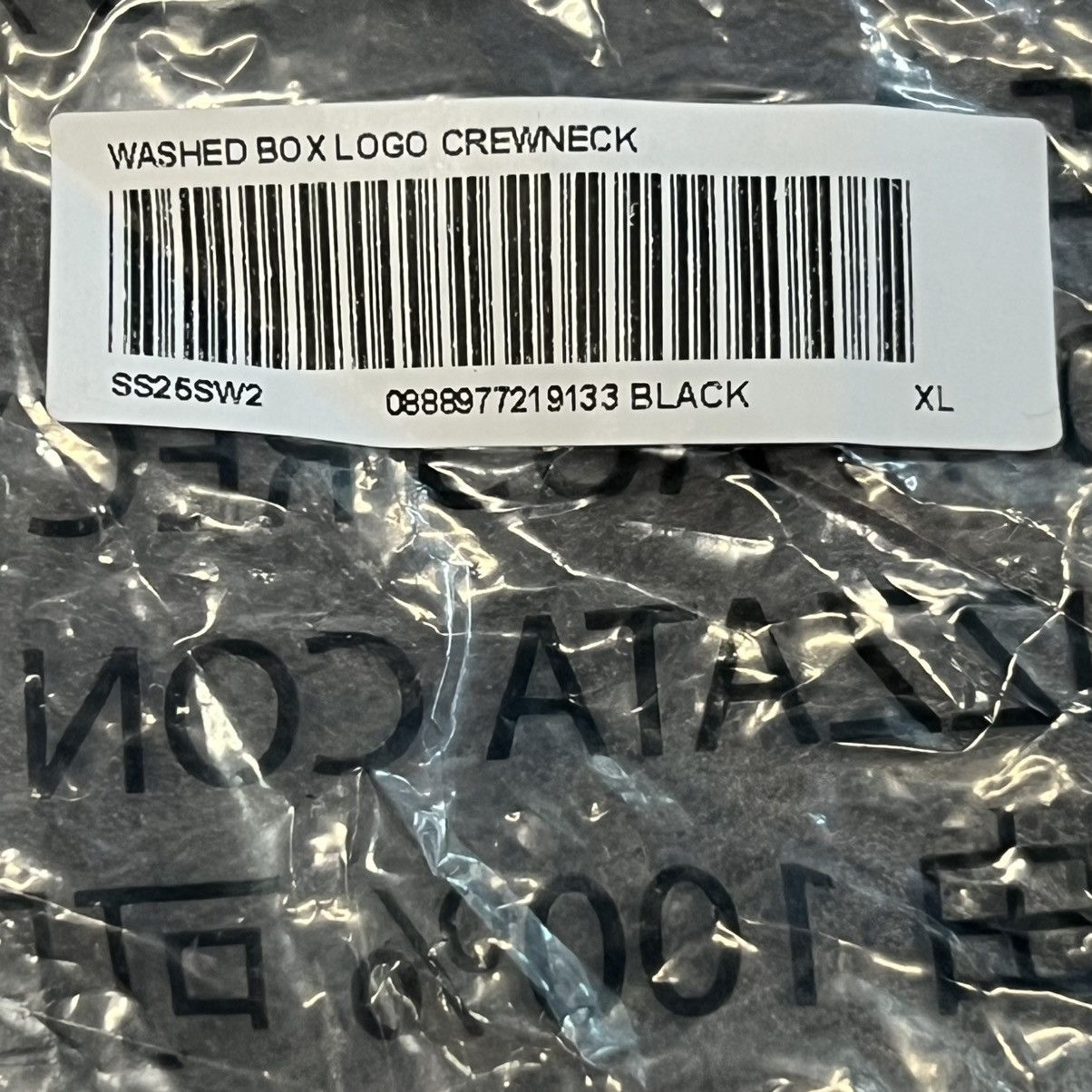 Supreme Supreme Washed Box Logo Crewneck Black Size US XL / EU 56 / 4 - 14 Thumbnail