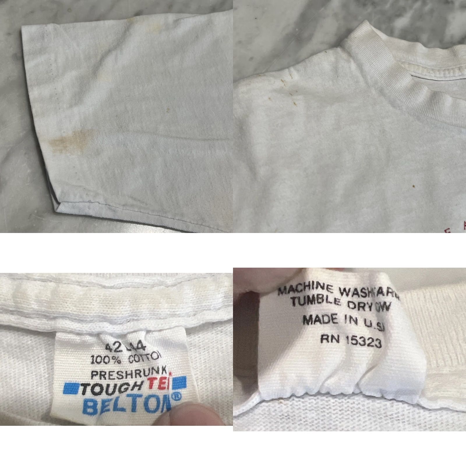 Vintage 1990 Earth Day T Shirt Large Ark In Larkey Park Lindsay Museum Single Stitch CA Shirt Mens L White Belton Cotton Graphic Tee Size US L / EU 52-54 / 3 - 10 Thumbnail