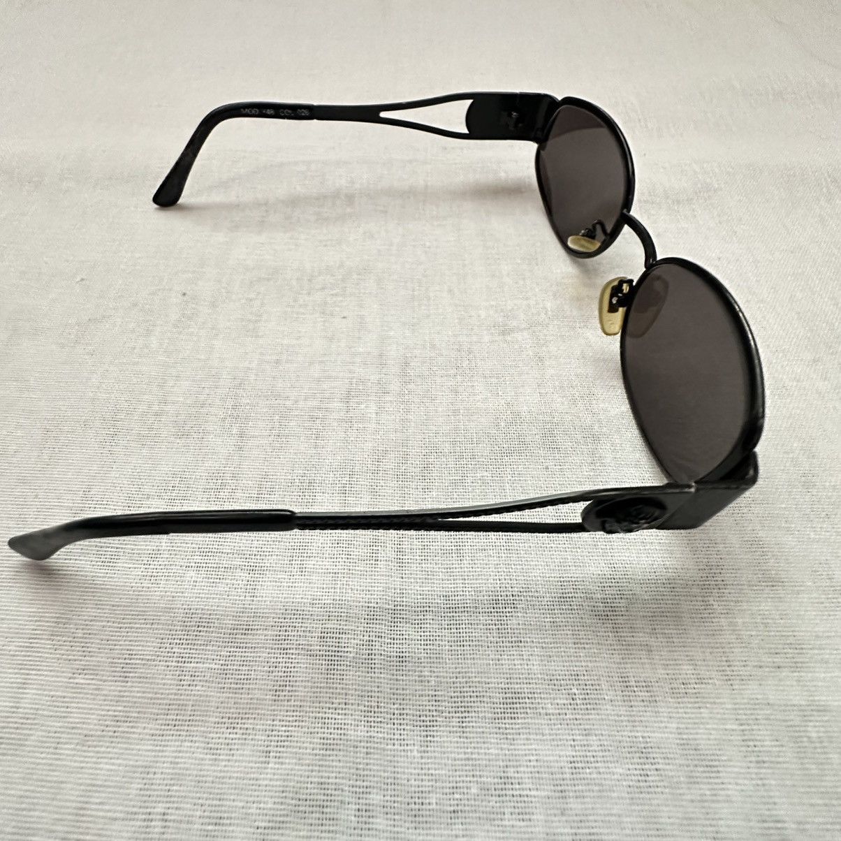 Versace Vintage Gianni Versace Medusa Black Metal Sunglasses X48 Size ONE SIZE - 8 Thumbnail