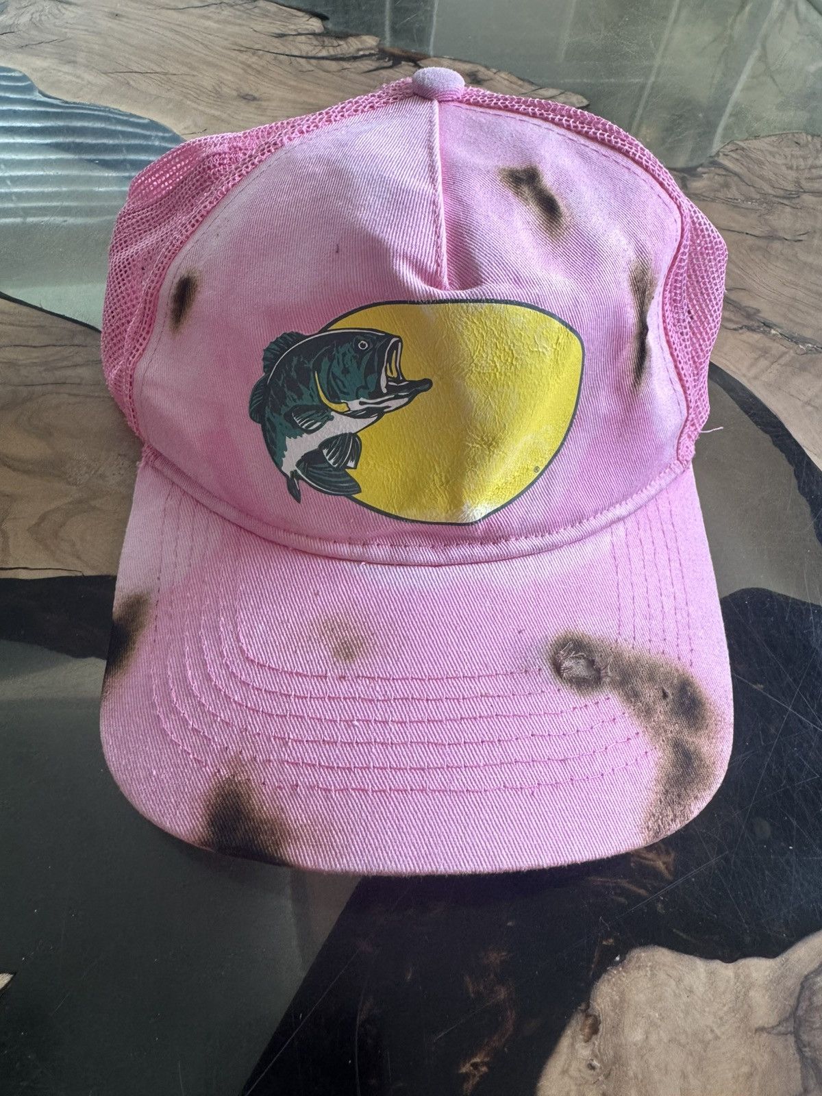 Bass Pro Shops HELL-SCORCHED MISPRINT BASS PRO SHOPS LOGO TRUCKER CAP RARE Size ONE SIZE - 12 Thumbnail