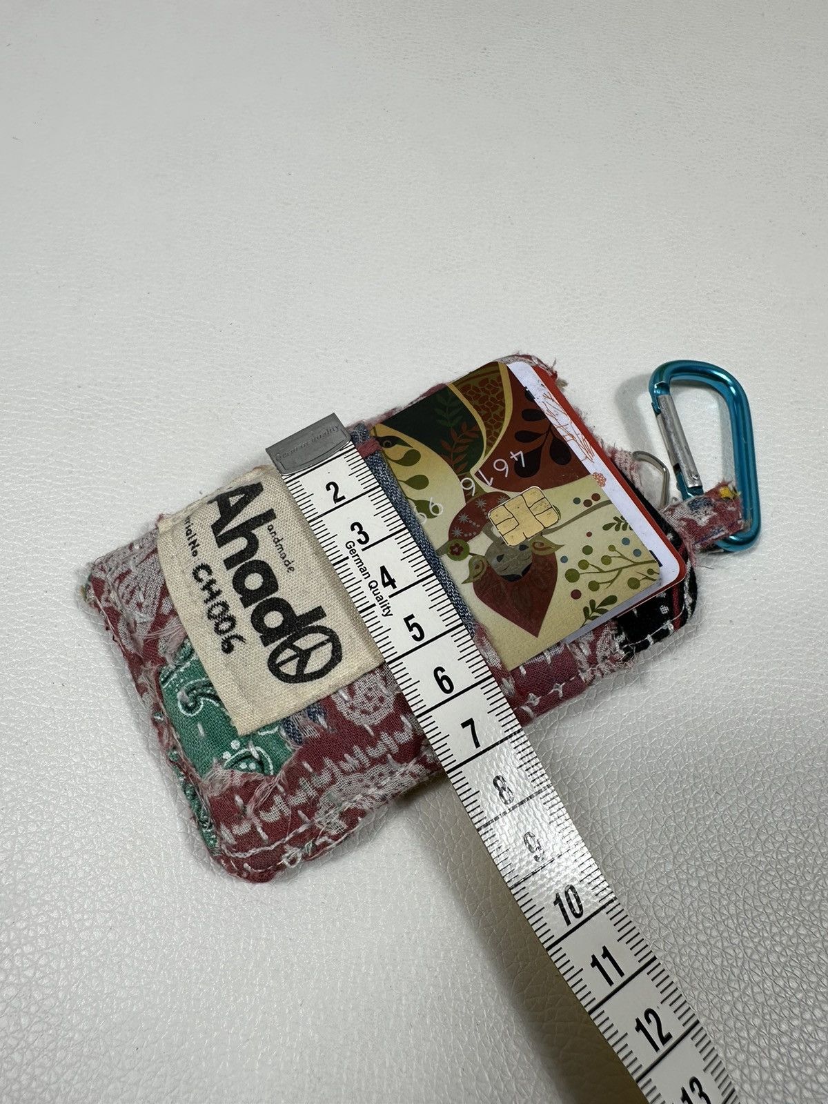Other Custom Made Distressed Paisley Patchwork Keychain Wallet Size ONE SIZE - 7 Thumbnail