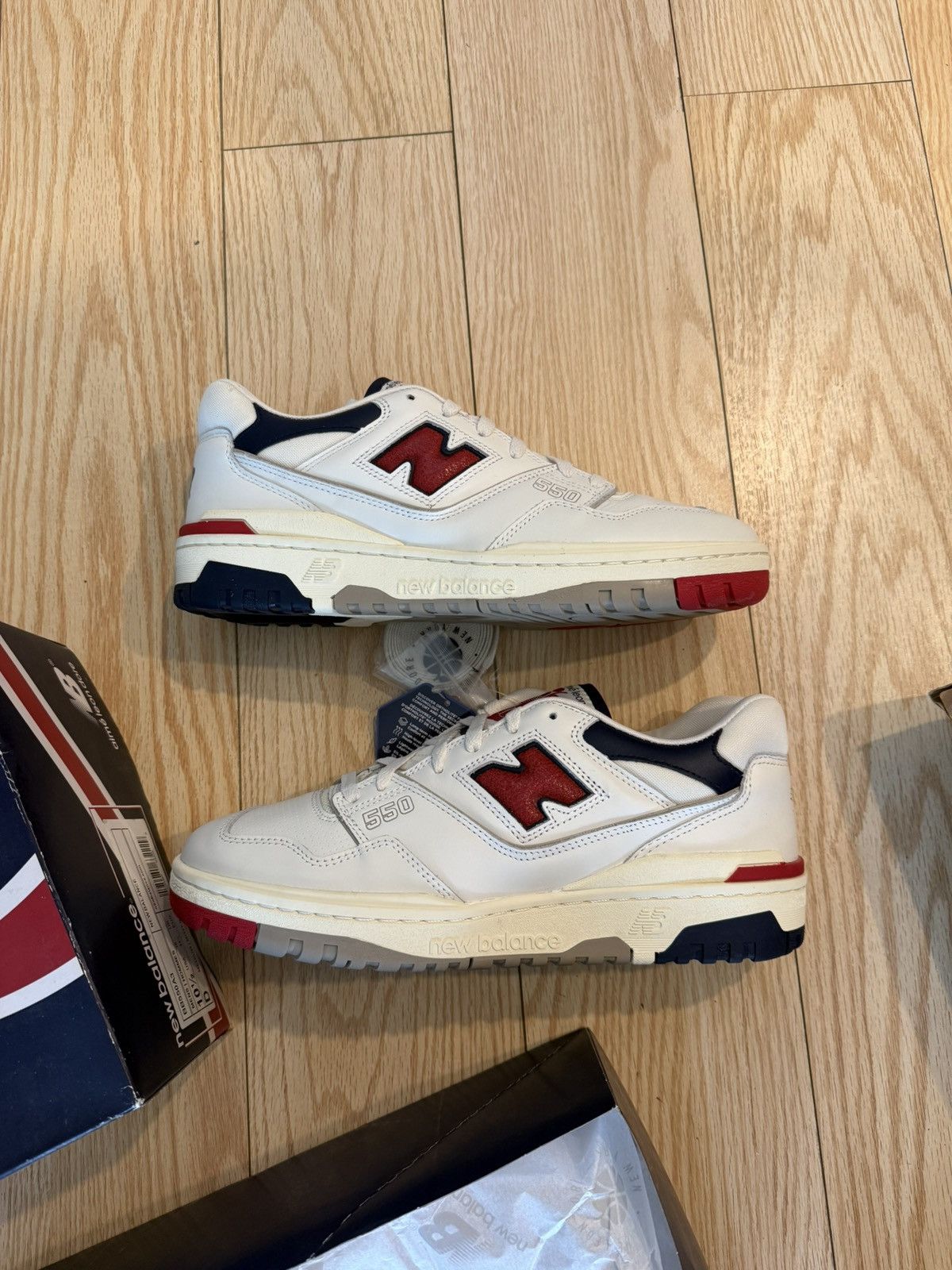 Aime Leon Dore × New Balance Aime Leon Dore NB 550 size 10.5 navy/red Size US 10.5 / EU 43-44 - 2 Thumbnail