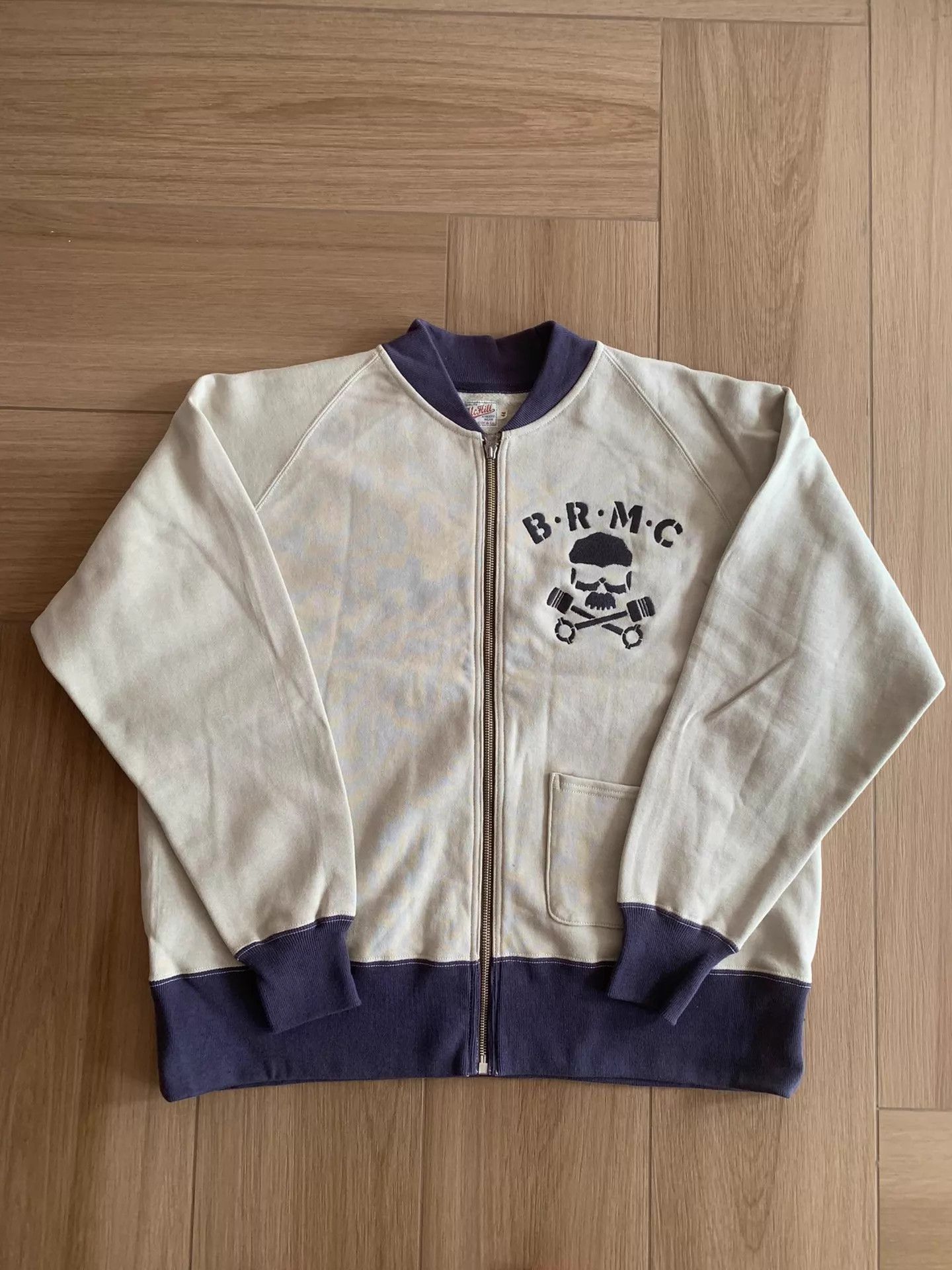 TOYS McCOY TOYS MCCOY Japan Made Zip-Up Sweatshirt Print Embroidered44 Size US S / EU 44-46 / 1 - 1 Thumbnail