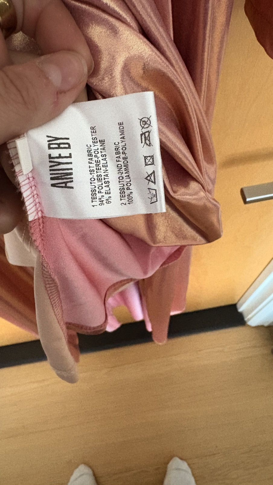 Other Aniye By Pink Metallic Pink Maci Dress Size M / US 6-8 / IT 42-44 - 3 Thumbnail