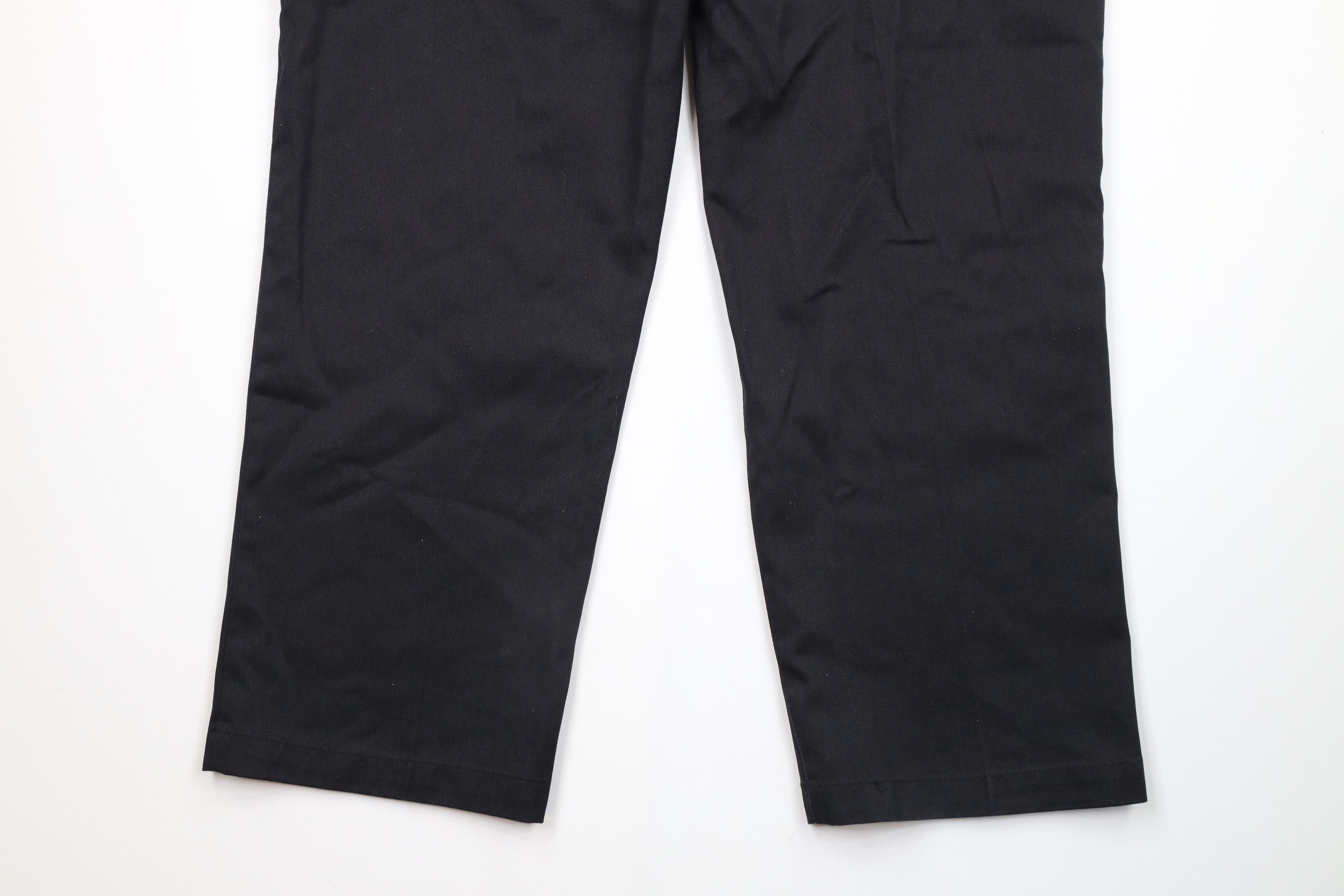 Dickies × Vintage Vintage 90s Dickies Spell Out Wide Leg Work Pants Black Size US 40 / EU 56 - 10 Thumbnail