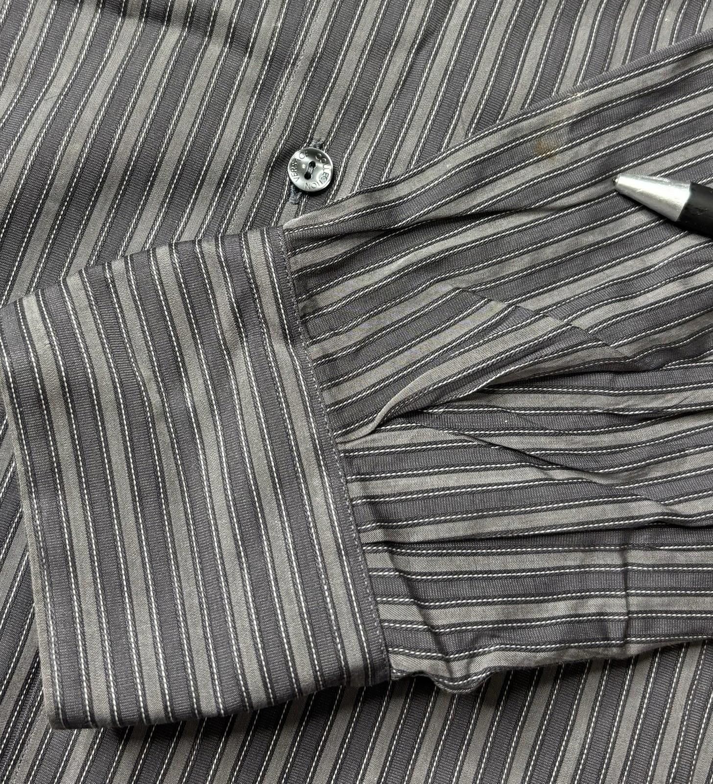 Versace Versace Collection Shirt Mens 41 16 Trend Fit Striped Medusa Size US M / EU 48-50 / 2 - 9 Thumbnail