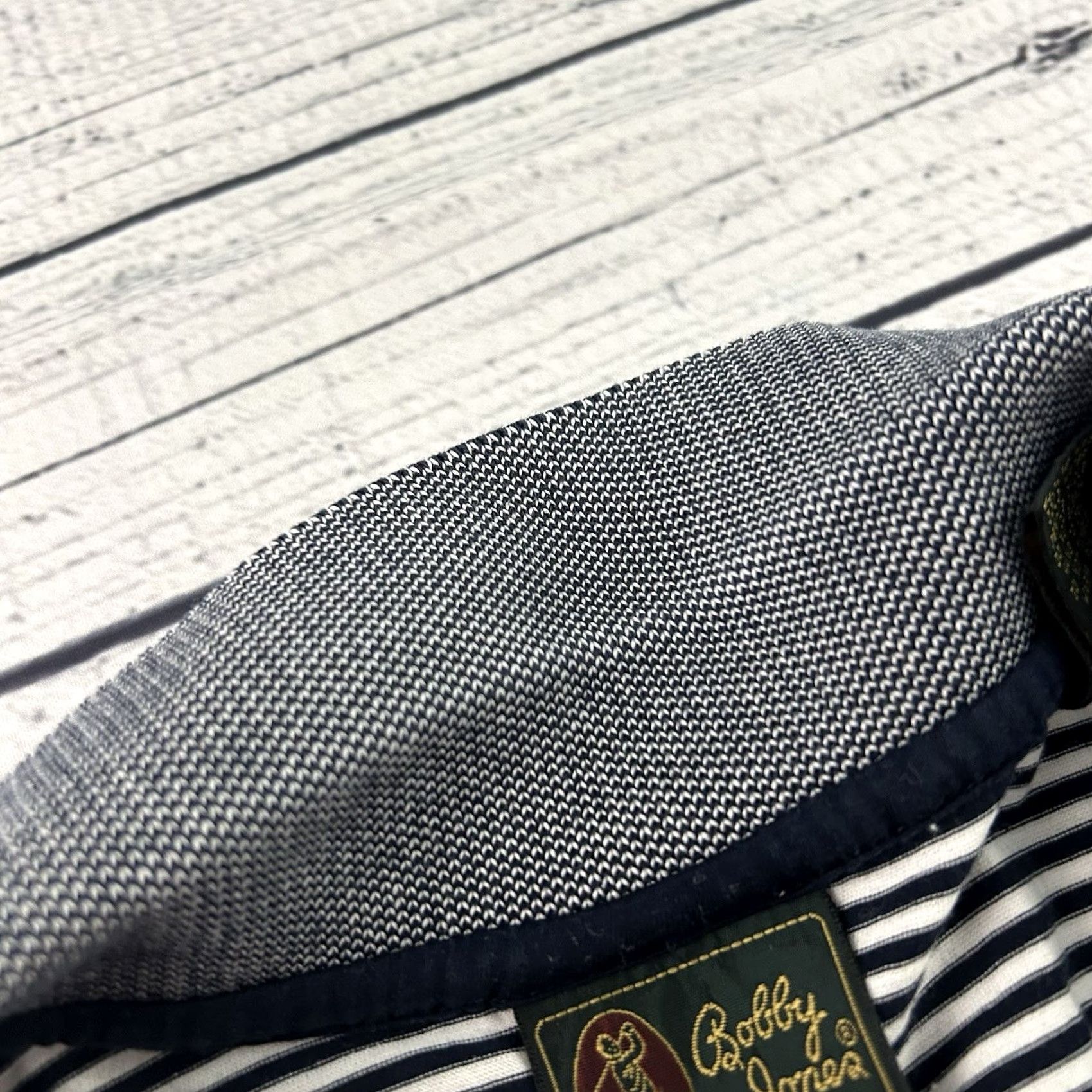 Vintage Bobby Jones 1995 US Open Short Sleeve Striped Polo Shirt Men L Blue Size US L / EU 52-54 / 3 - 3 Thumbnail