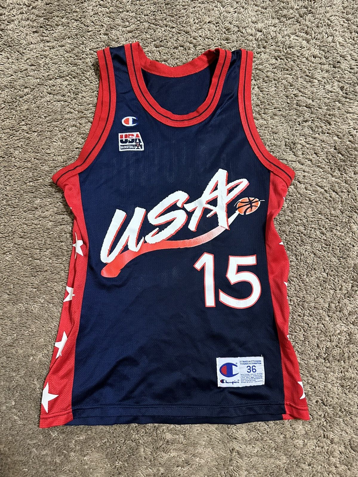 NBA Vintage NBA Champion USA 90s jersey 90s size 36/ XS Size US XXS / EU 40 - 1 Thumbnail