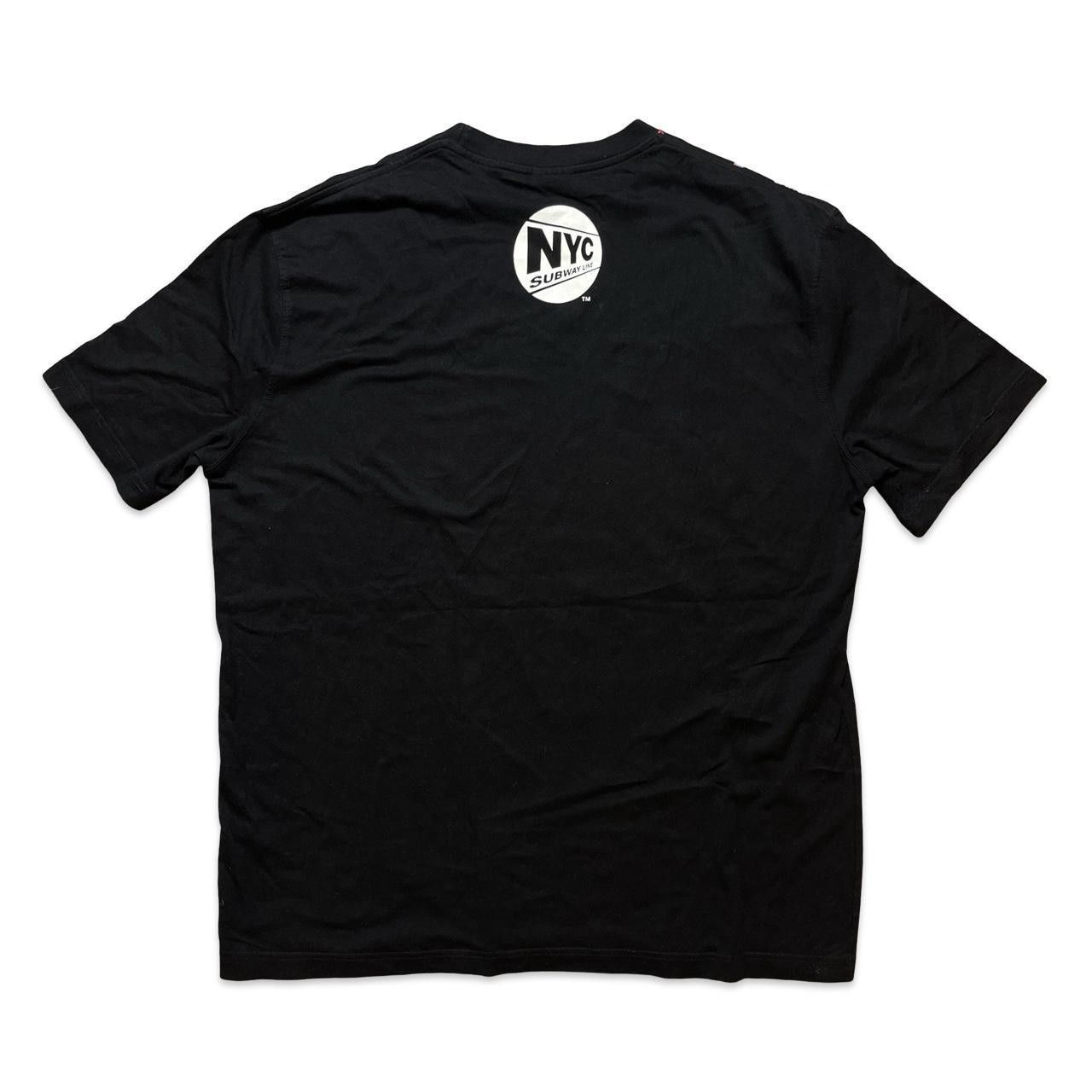 Designer 90s NYC Subway Map Line Black Vintage tee Size US XL / EU 56 / 4 - 2 Thumbnail