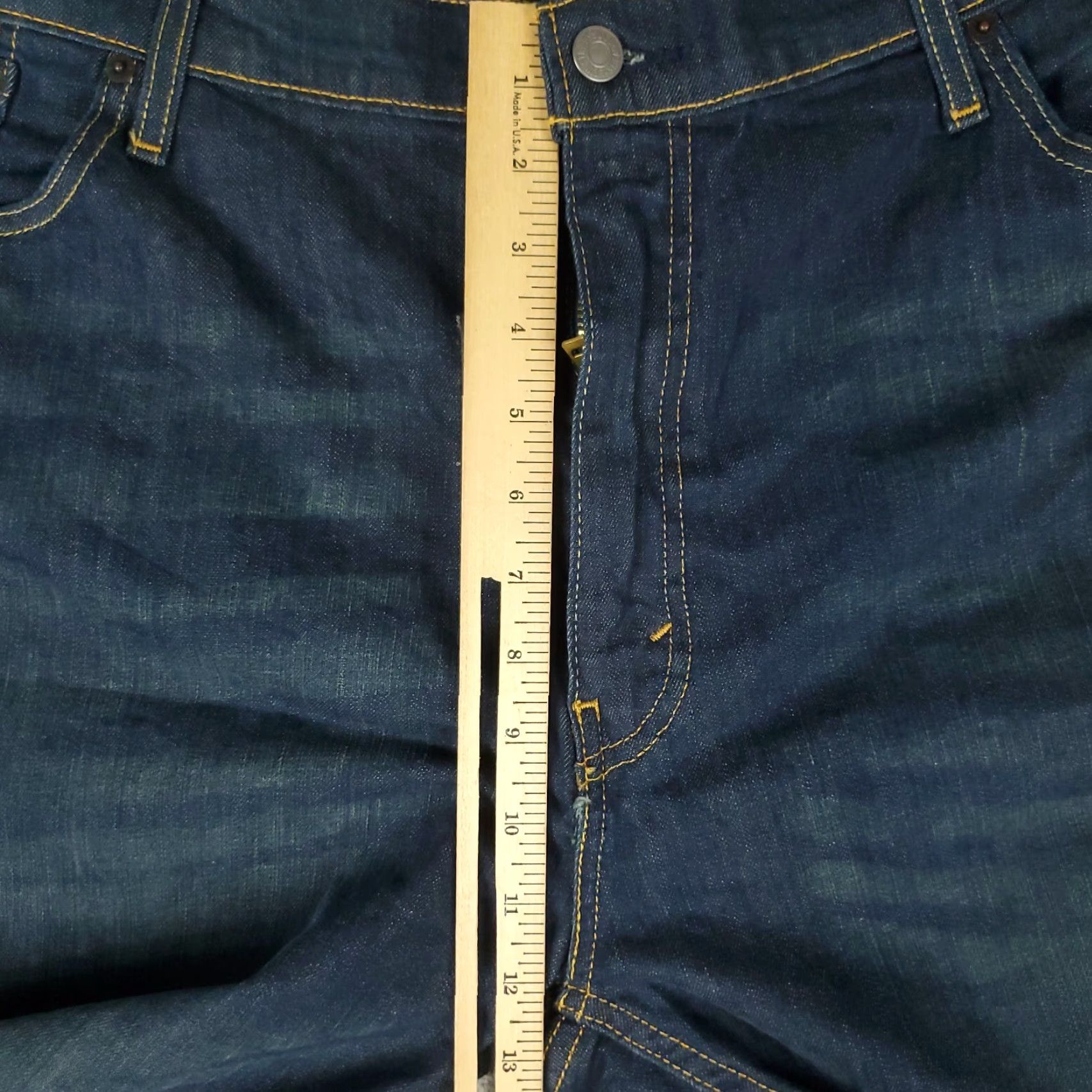 Levi's Levis 541 Athletic Fit Straight Leg Jeans Mens Size 46x29 Blue Cotton Denim Pants Size US 30 / EU 46 - 4 Thumbnail