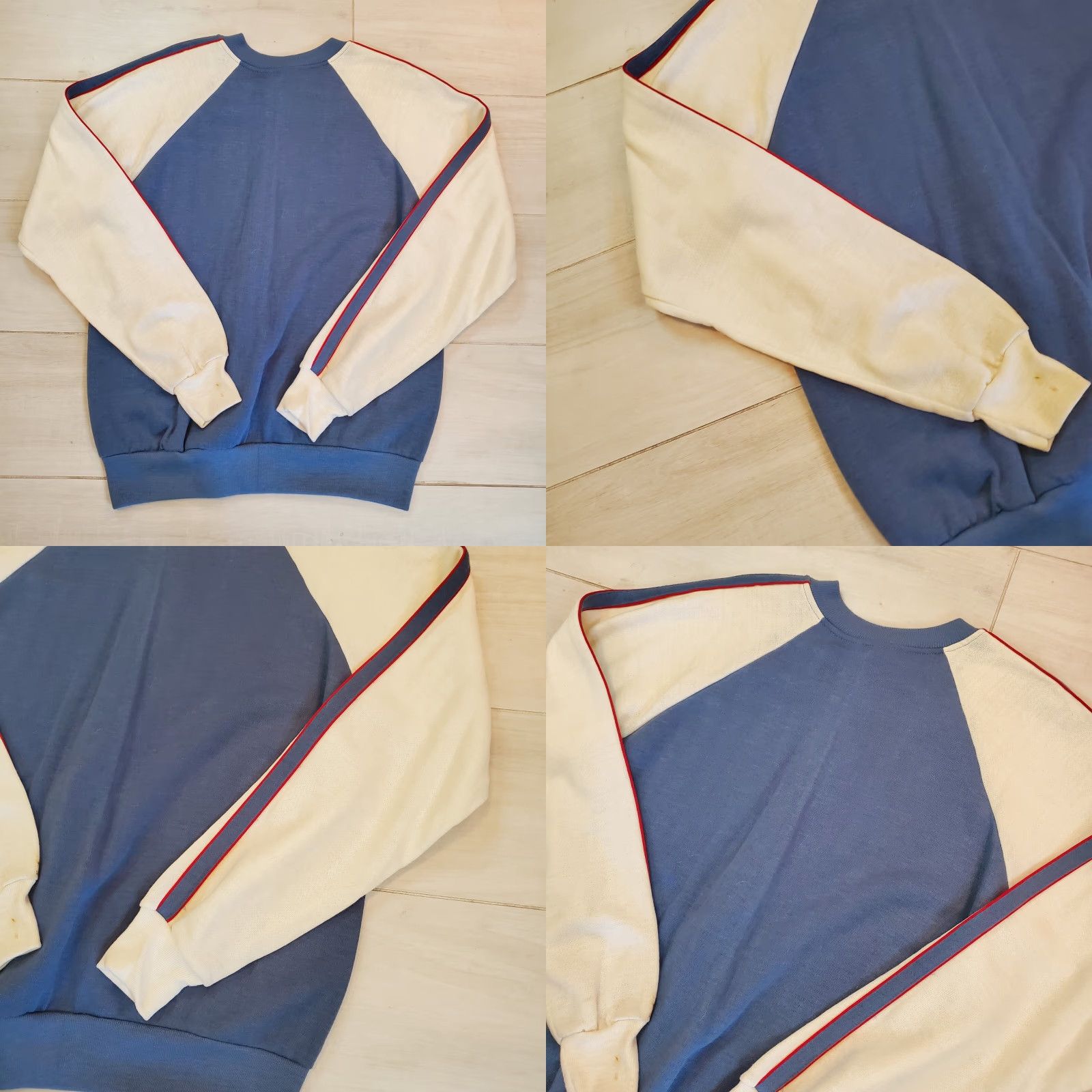 Vintage Bassett Walker Sweatshirt Mens Large Blue Raglan Full Zip Size US L / EU 52-54 / 3 - 9 Thumbnail