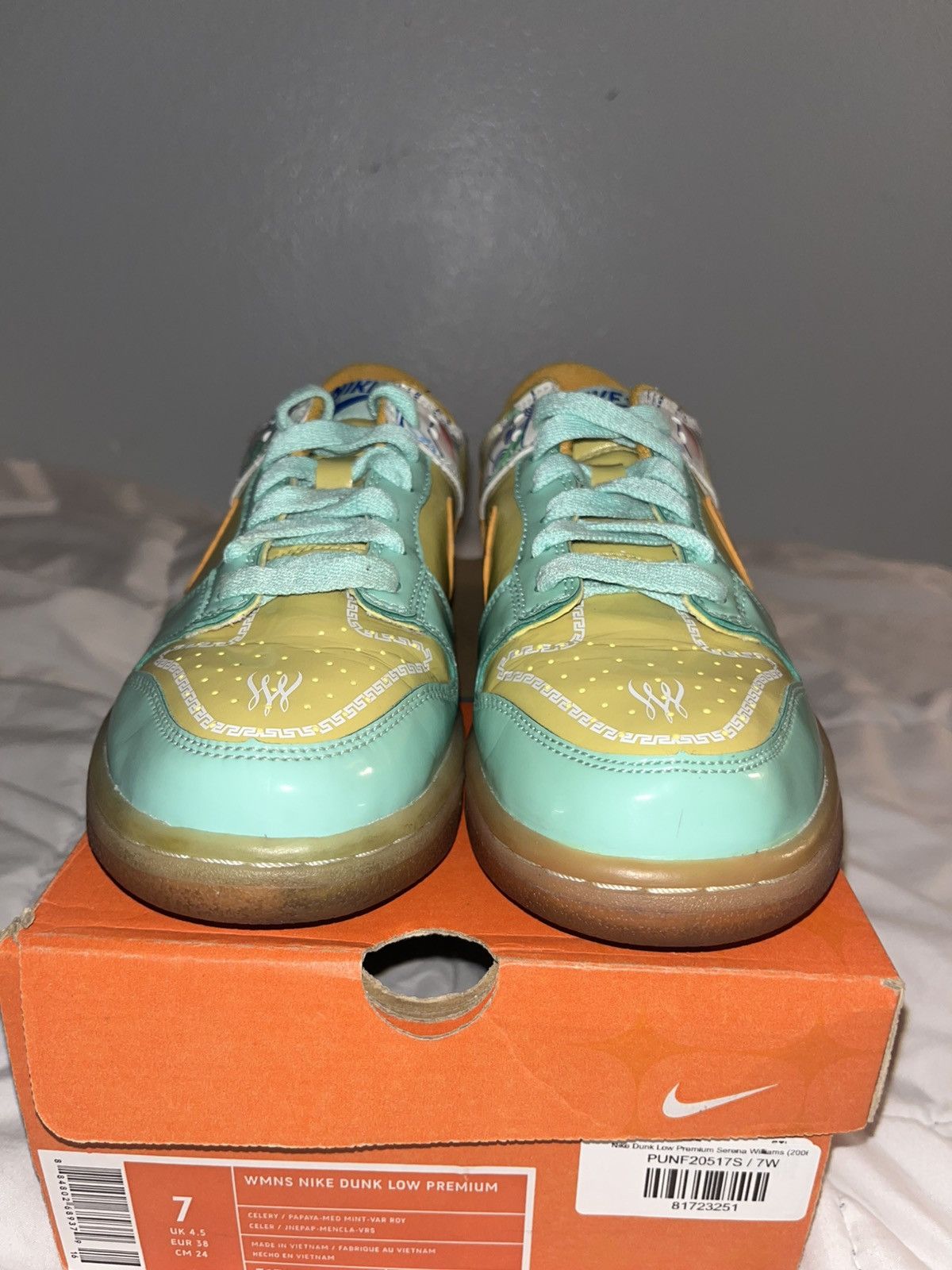 Nike 2006 Dunk Low Premium Collection Serena Williams Size US 5.5 / EU 38 - 3 Thumbnail