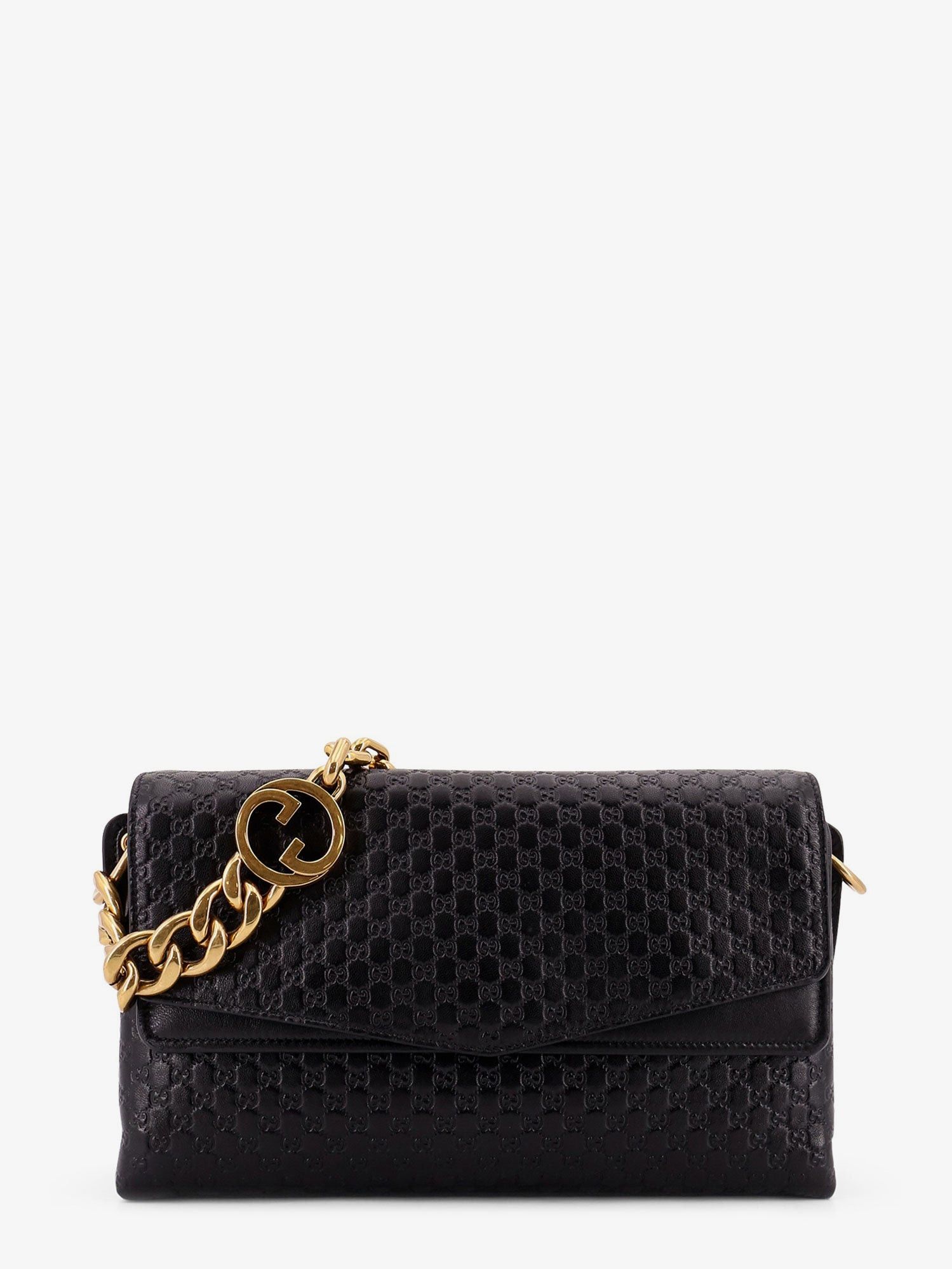 Gucci Leather Crossbody Bag With Embossed Gg Motif Size ONE SIZE - 1 Thumbnail