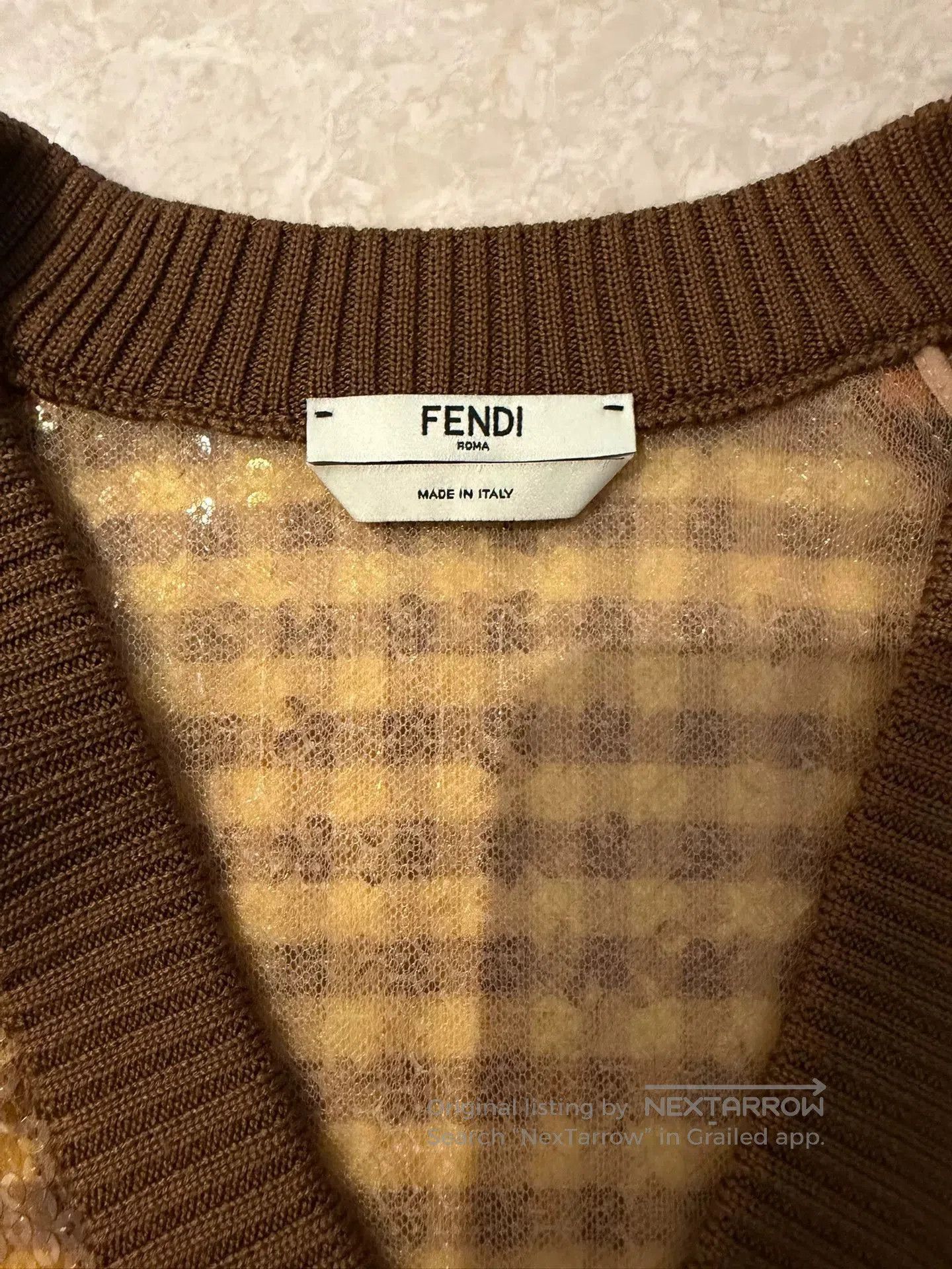 Fendi fendi yellow sequined top size 36. Size US S / EU 44-46 / 1 - 3 Thumbnail