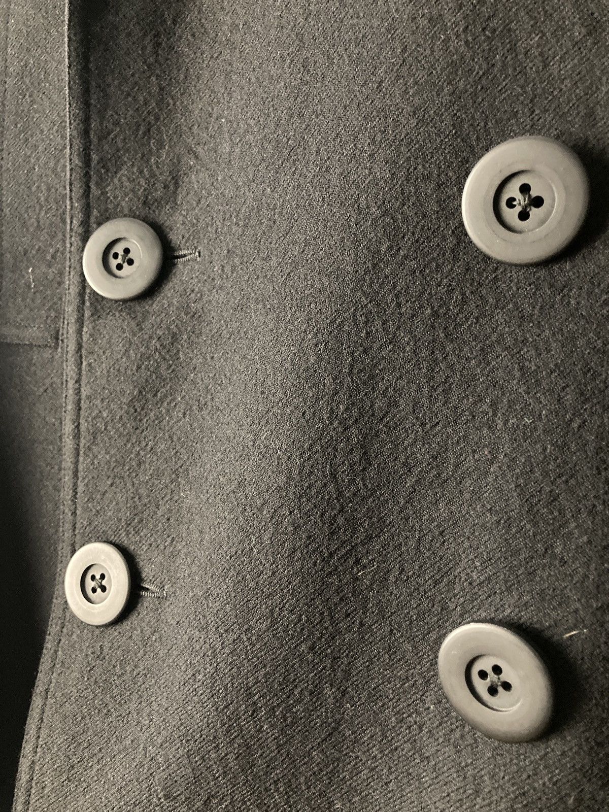 Rick Owens FW 16 "MASTODON" Double-Breasted JMF Wool Peacoat Rick Owens Size US M / EU 48-50 / 2 - 6 Thumbnail