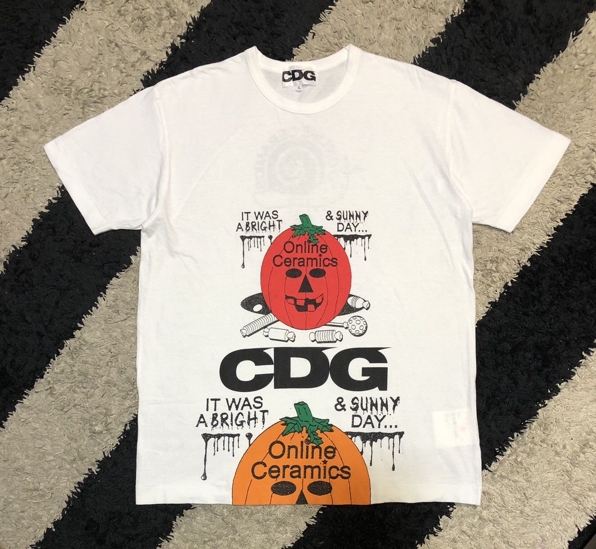 Comme des Garcons AD2020 Comme Des Garçon CDG online Ceramics Pumpkin T-shirt Size US XL / EU 56 / 4 - 1 Thumbnail