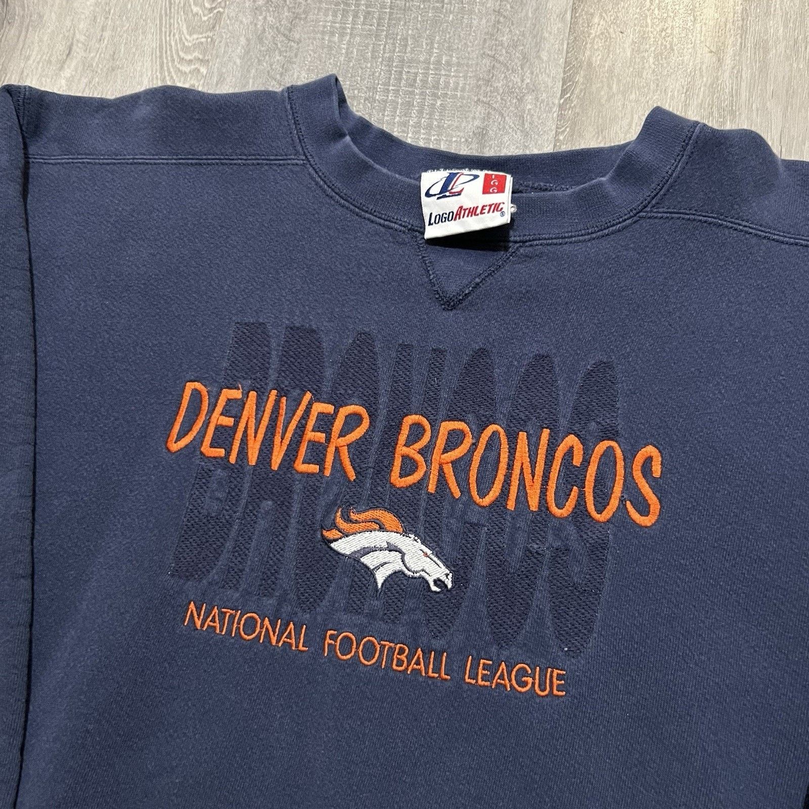 Logo Athletic VTG Denver Broncos Sweatshirt Mens L Logo Athletic Crewneck Size US L / EU 52-54 / 3 - 3 Thumbnail