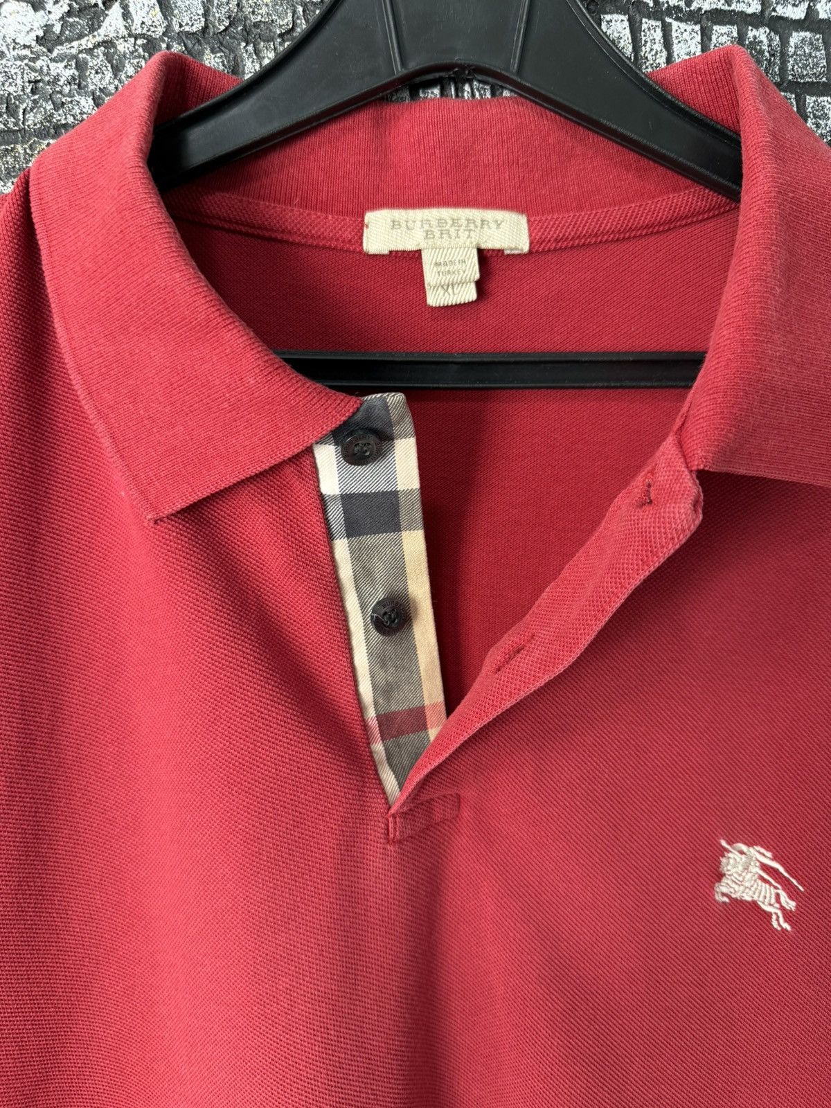 Burberry Vintage Burberry Polo T-shirt Logo Size US XL / EU 56 / 4 - 12 Thumbnail