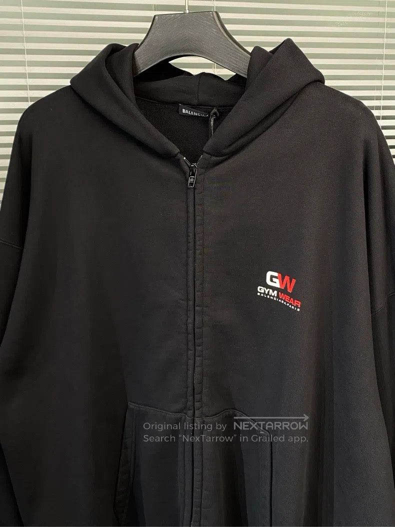Balenciaga Balenciaga GW jacket, zip-up hooded sweatshirt, black, loo Size US S / EU 44-46 / 1 - 3 Thumbnail