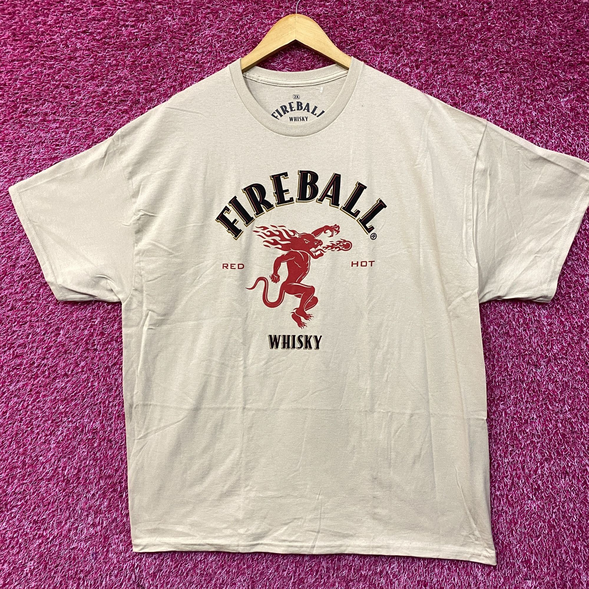 Other Fireball Whiskey Red Hot Logo Poster T-Shirt 2XL Size US XXL / EU 58 / 5 - 1 Thumbnail