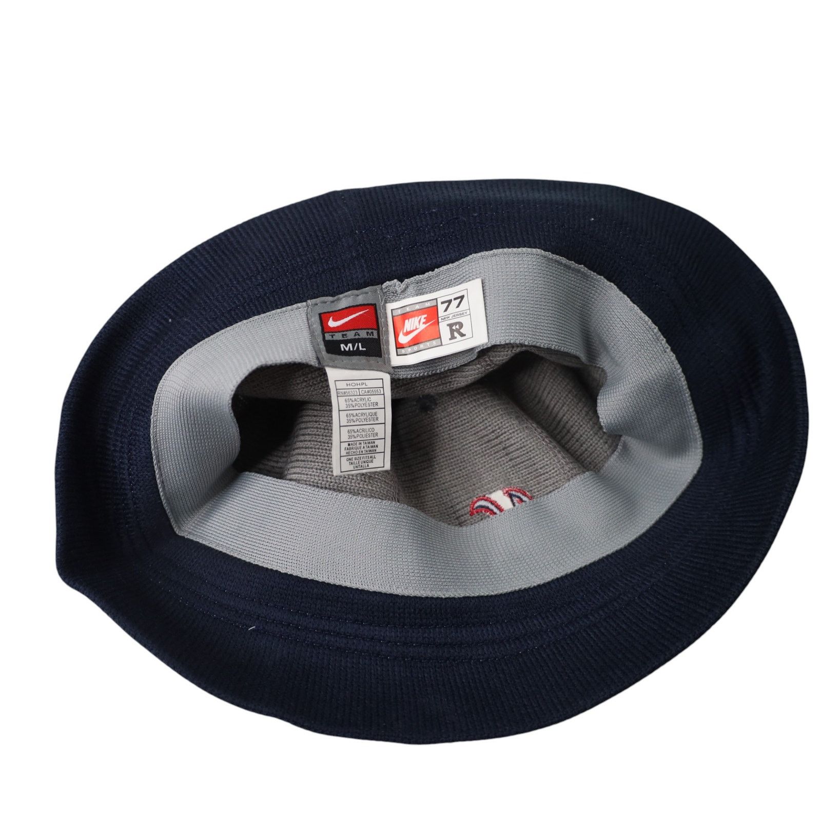 Nike × Vintage NWT Vintage Y2k Nike New York Nets Rewind Bucket Hat Size ONE SIZE - 6 Thumbnail