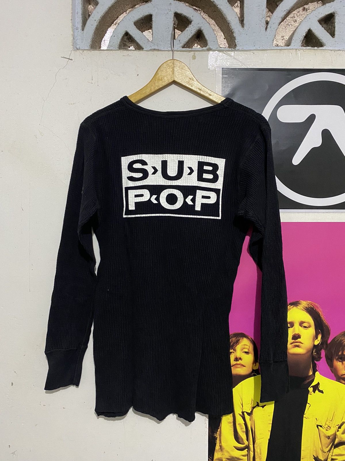 Hysteric Glamour 💸BINDINGOFFER💸Japanese Beams X Subpop Record Waffle Shirt Size US M / EU 48-50 / 2 - 3 Thumbnail
