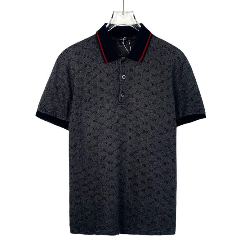 Gucci Gucci Gray old flower full print short-sleeved polo shirt 2 Size US S / EU 44-46 / 1 - 1 Thumbnail