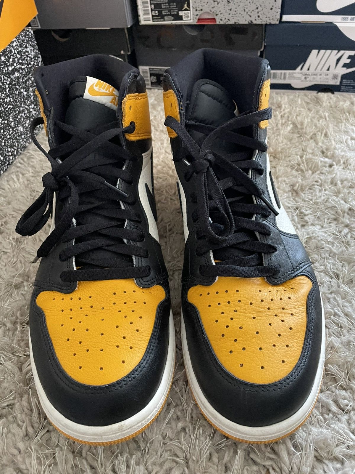 Jordan Brand Jordan 1 Yellow Toe Size US 13 / EU 46 - 4 Thumbnail