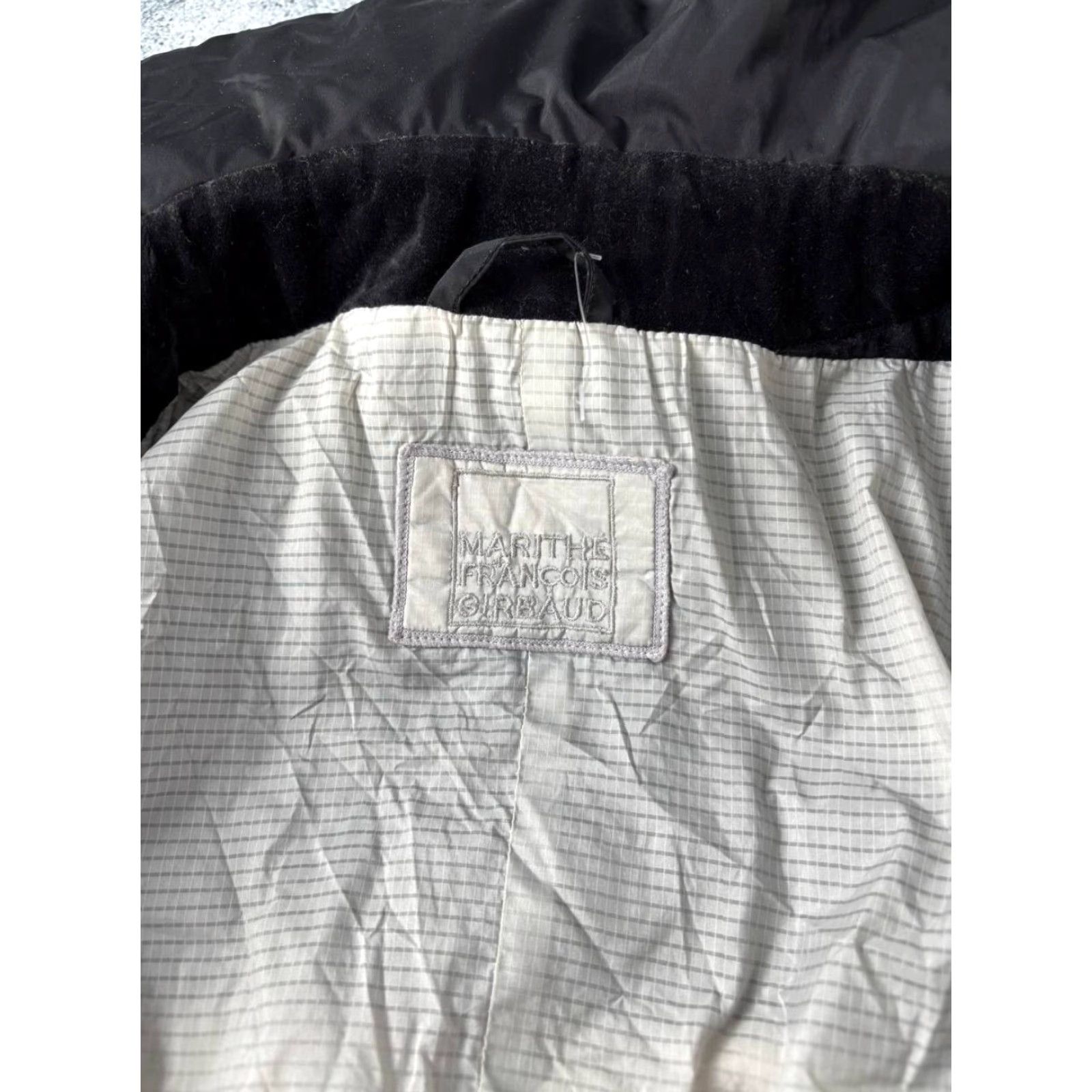 Vintage Girbaud Parka Jacket Women Long Black Polyester Zip Size 26 Coat Size 4XL / US 24-26 - 3 Thumbnail