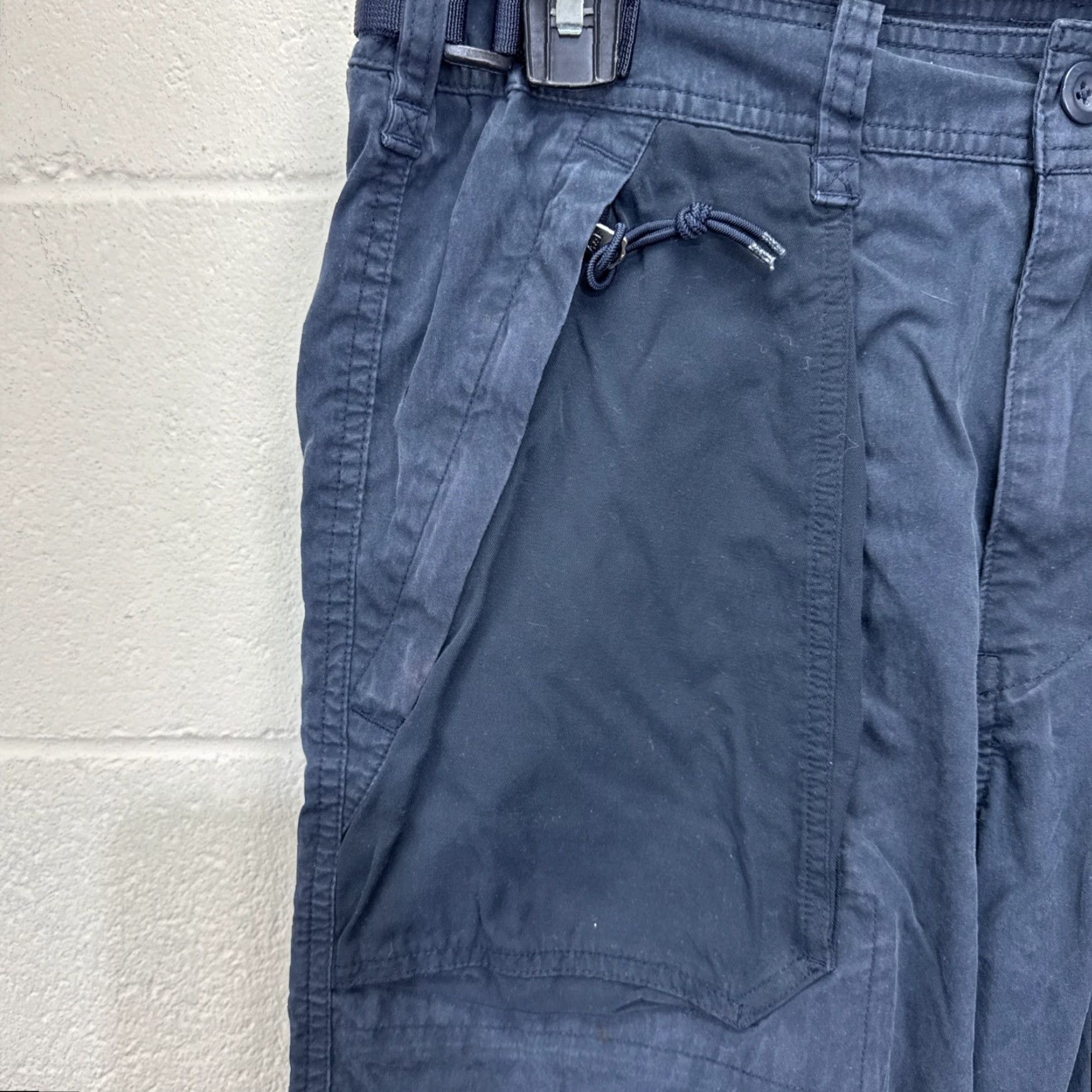 Abercrombie & Fitch VINTAGE Abercrombie & Fitch Pants Mens 32x32 Cargo 5-Pocket Blue 90s Grunge Army Hip Hop Mens Size US 32 / EU 48 - 2 Thumbnail