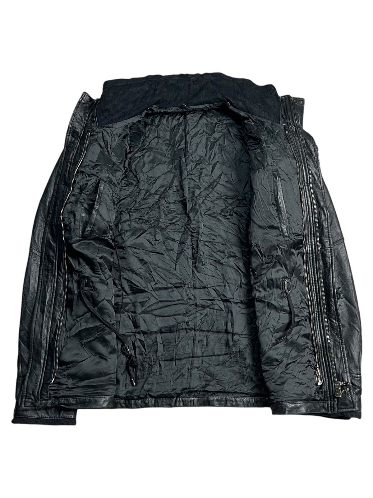 5351 POUR LES HOMMES 5351 Pourless Hommes - Riri Zips Leather Jacket Size US M / EU 48-50 / 2 - 2 Thumbnail