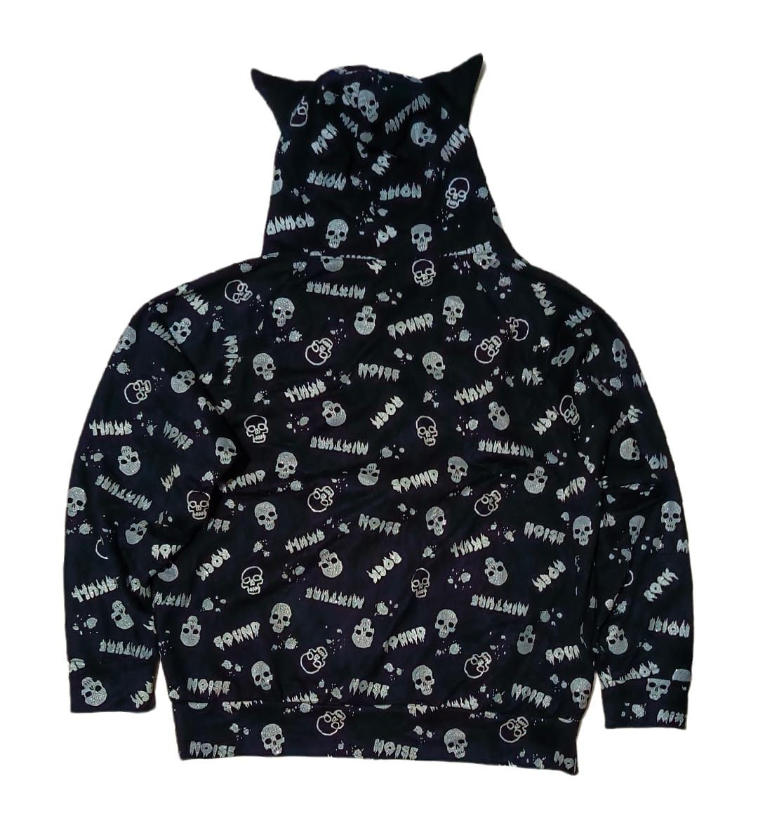 Beauty Beast Ear Hoodie Copper Skulls Full Print by Colza Size L / US 10 / IT 46 - 2 Thumbnail