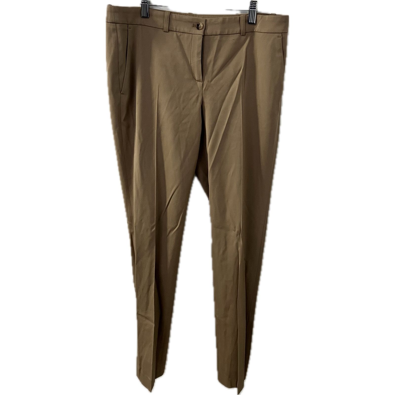 image of Women's Michael Kors Tan Dress Pants Made In Italy Size 8