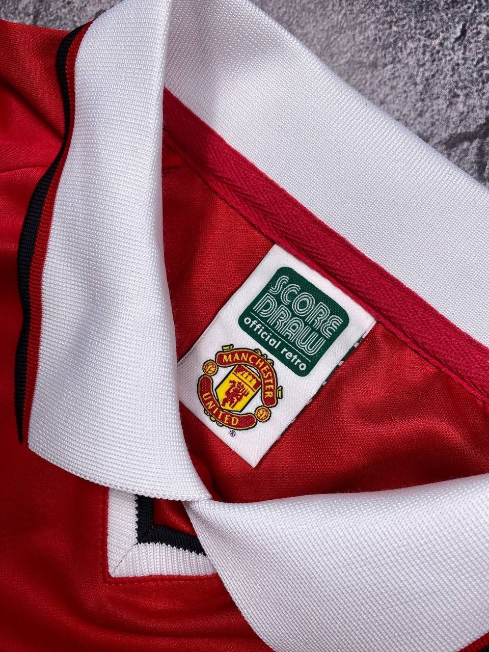 Other Retro M.U.F.C. Red Polo Collar Football Shirt (Size M) Size US M / EU 48-50 / 2 - 3 Thumbnail