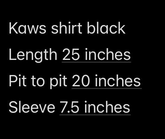 Kaws × Uniqlo Uniqlo Kaws Black Tee Size US S / EU 44-46 / 1 - 5 Thumbnail