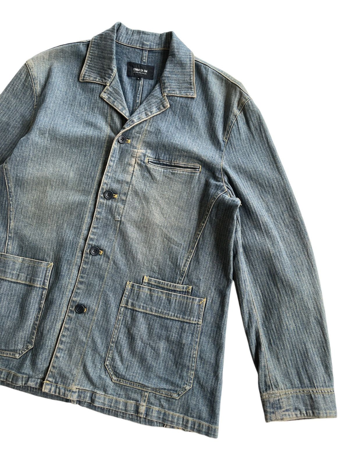 Japanese Brand Japanese Workers Chore Denim Jacket Size US L / EU 52-54 / 3 - 6 Thumbnail