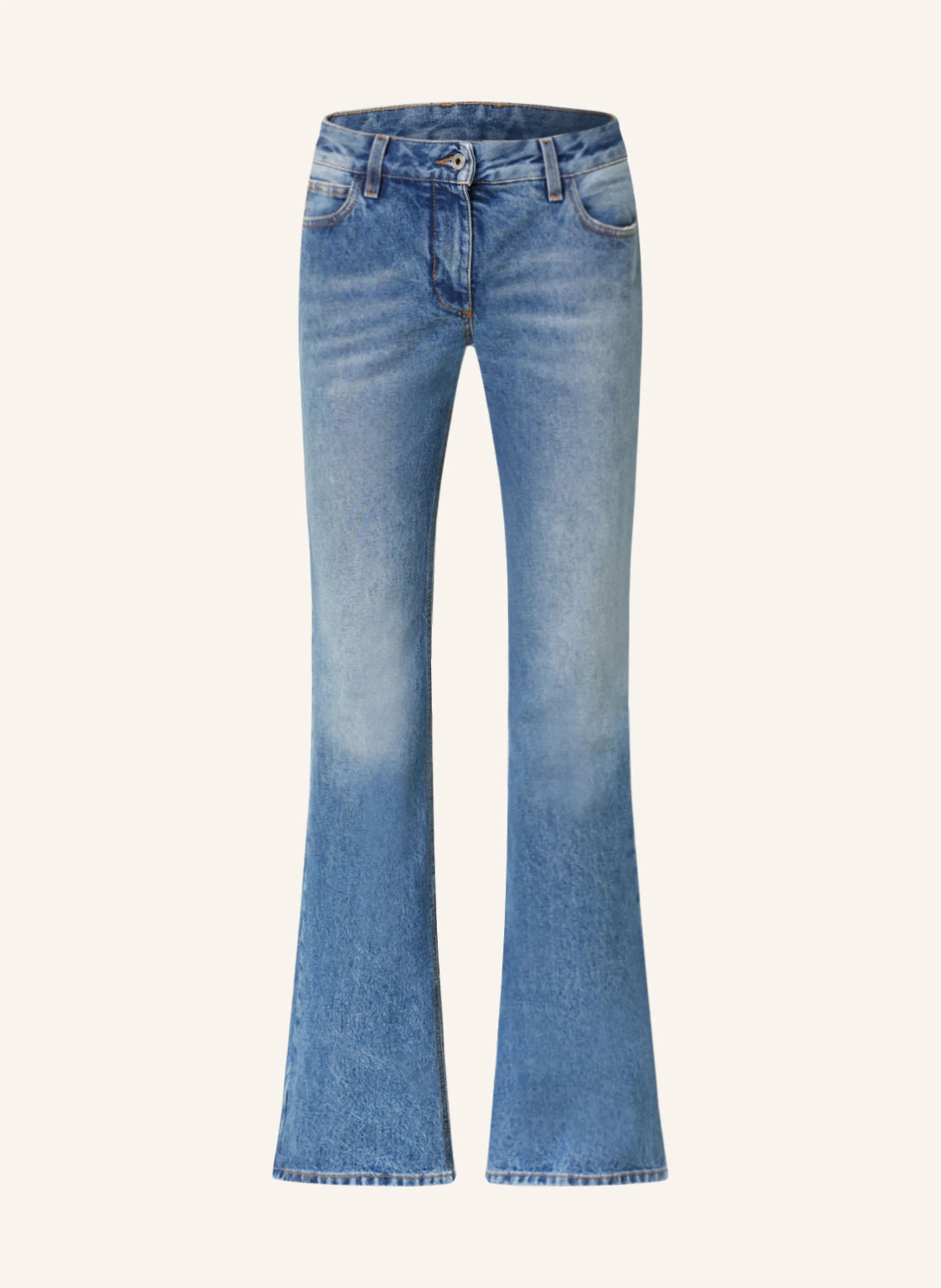 Off-White o1y1225 Denim Pant in Blue Size 27" / US 4 / IT 40 - 1 Thumbnail