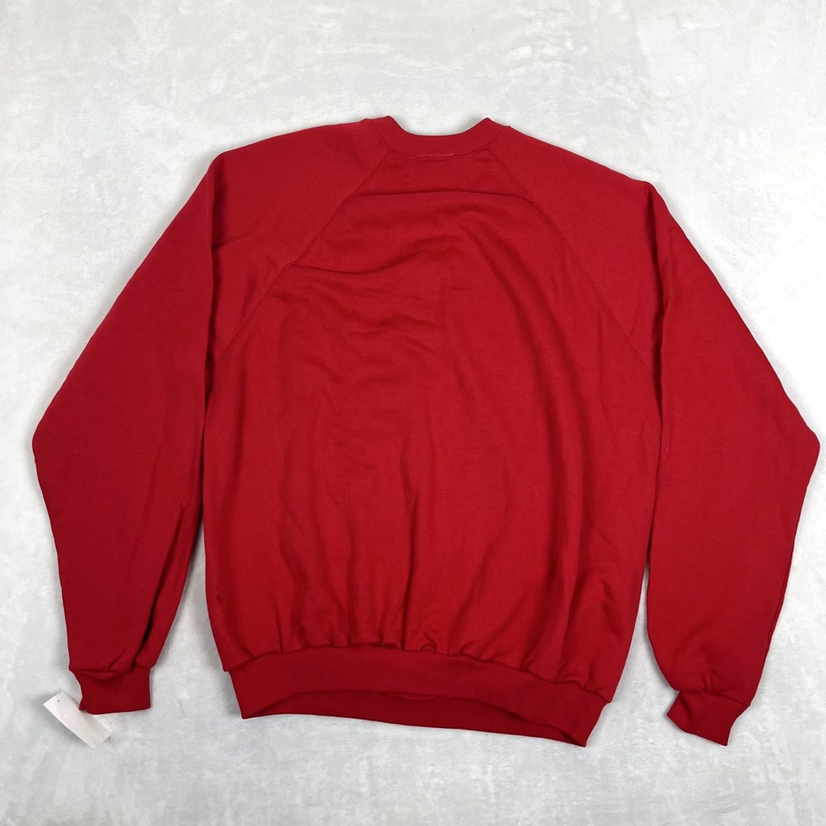 Vintage VINTAGE Ultra Fleece Sweatshirt Raglan Red Womens XL Crew Neck Pullover Cotton Polyester Fleece All Seasons Regular Fit Casual Size XL / US 12-14 / IT 48-50 - 7 Thumbnail