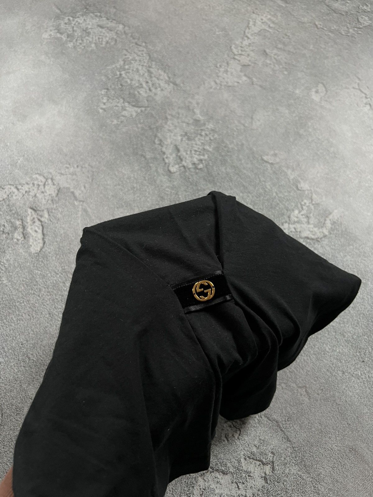 Gucci Gucci Black V-Neck Shirt Short Sleeve Tee Stretch Size S Size S / US 4 / IT 40 - 4 Thumbnail