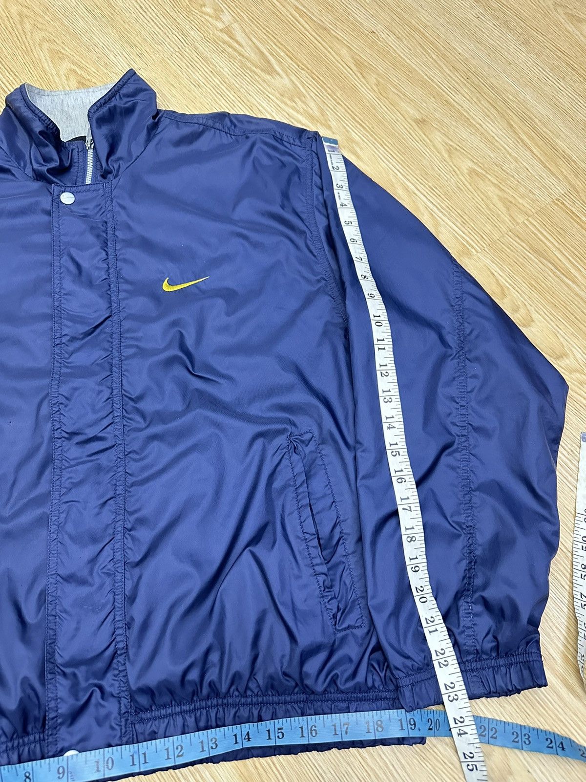 Nike × Vintage Vintage 90s Nike Swoosh Nylon Jacket MJ04 Size US M / EU 48-50 / 2 - 8 Thumbnail