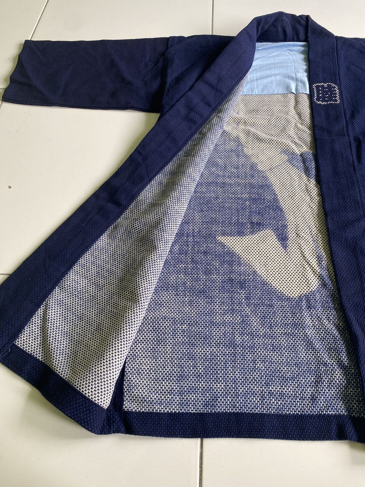 Japanese Brand KIMONO INDIGO DARK BLUE NORAGI NICE DESIGN JACKETS Size US XXL / EU 58 / 5 - 6 Thumbnail