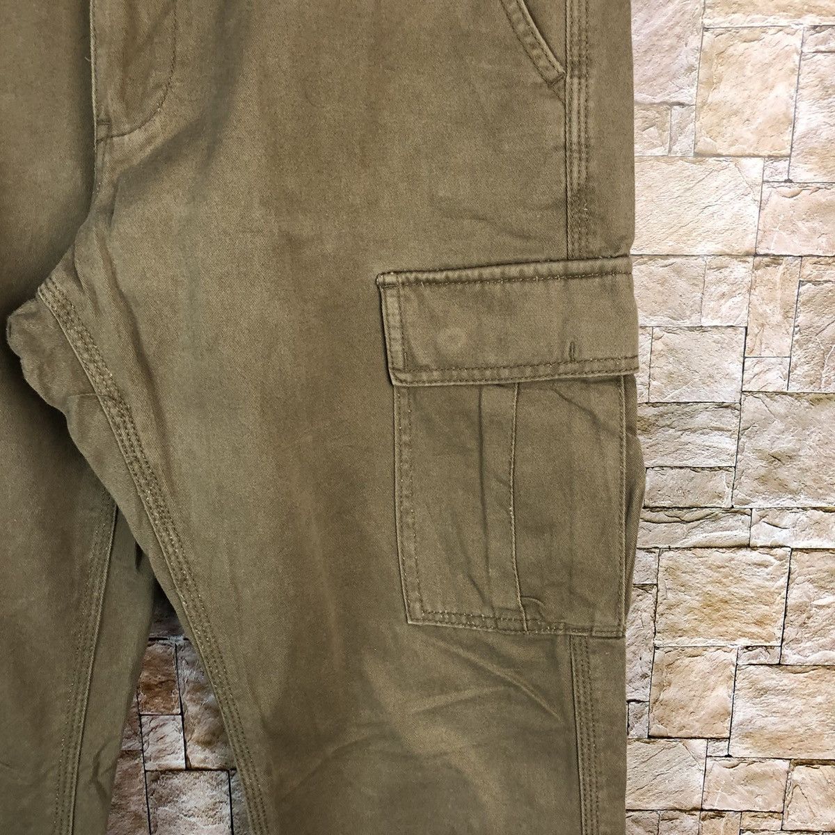 Japanese Brand Red Skins Brown utility Cargo Multipocket Pants #A650 Size US 31 - 11 Thumbnail