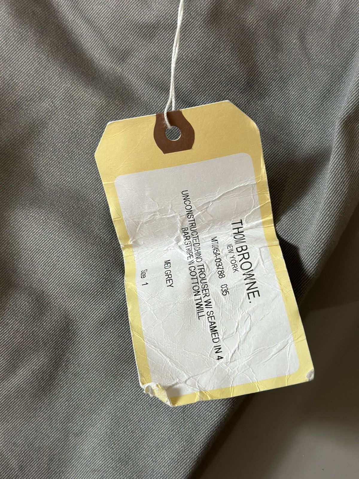 Thom Browne Thom browne 4-bar Silver gray Pants Size US 33 - 9 Thumbnail