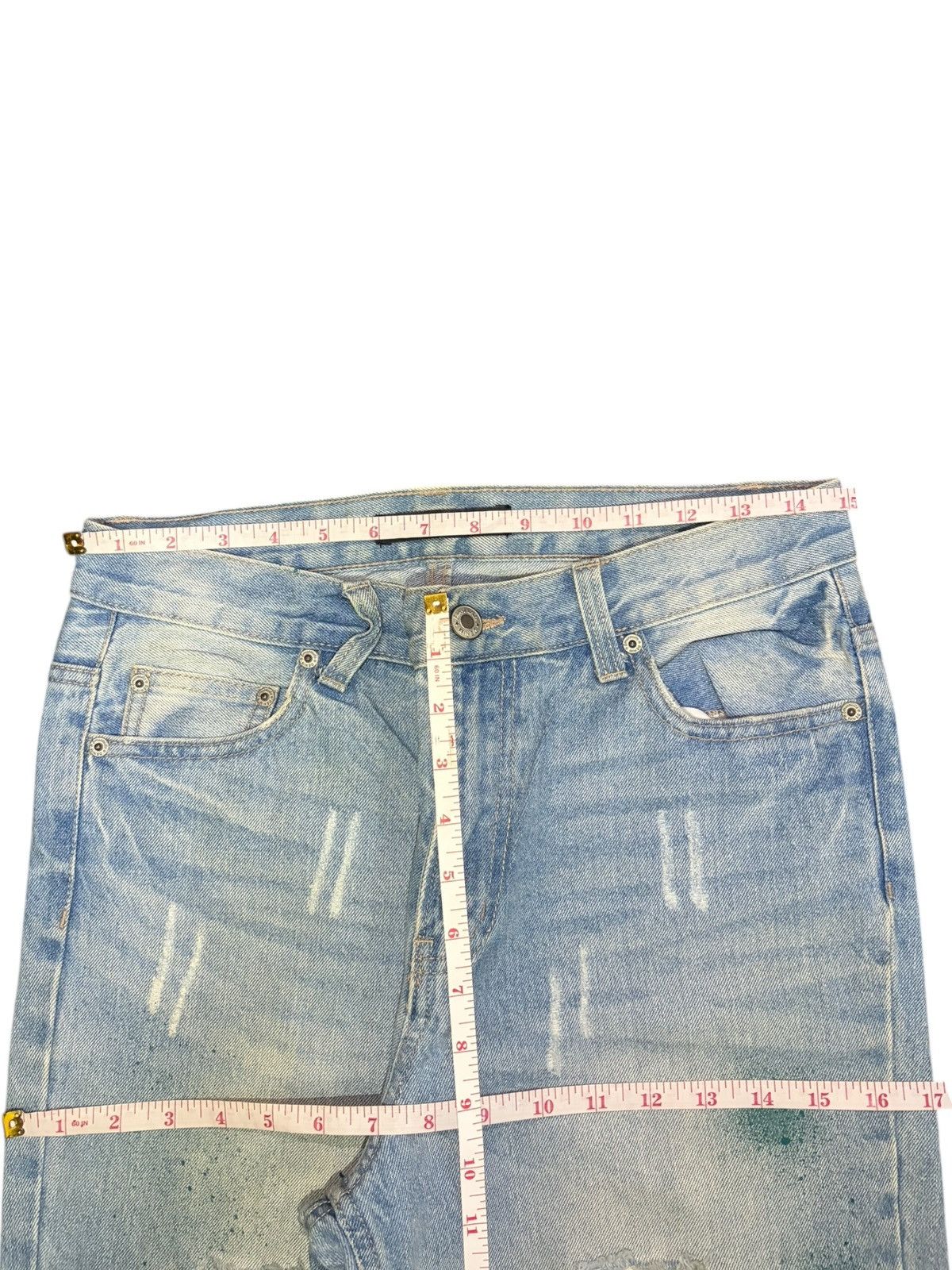 Dsquared2 Vintage Japanese Brand Painted Splattered Distress Jeans Size 30" / US 8 / IT 44 - 6 Thumbnail