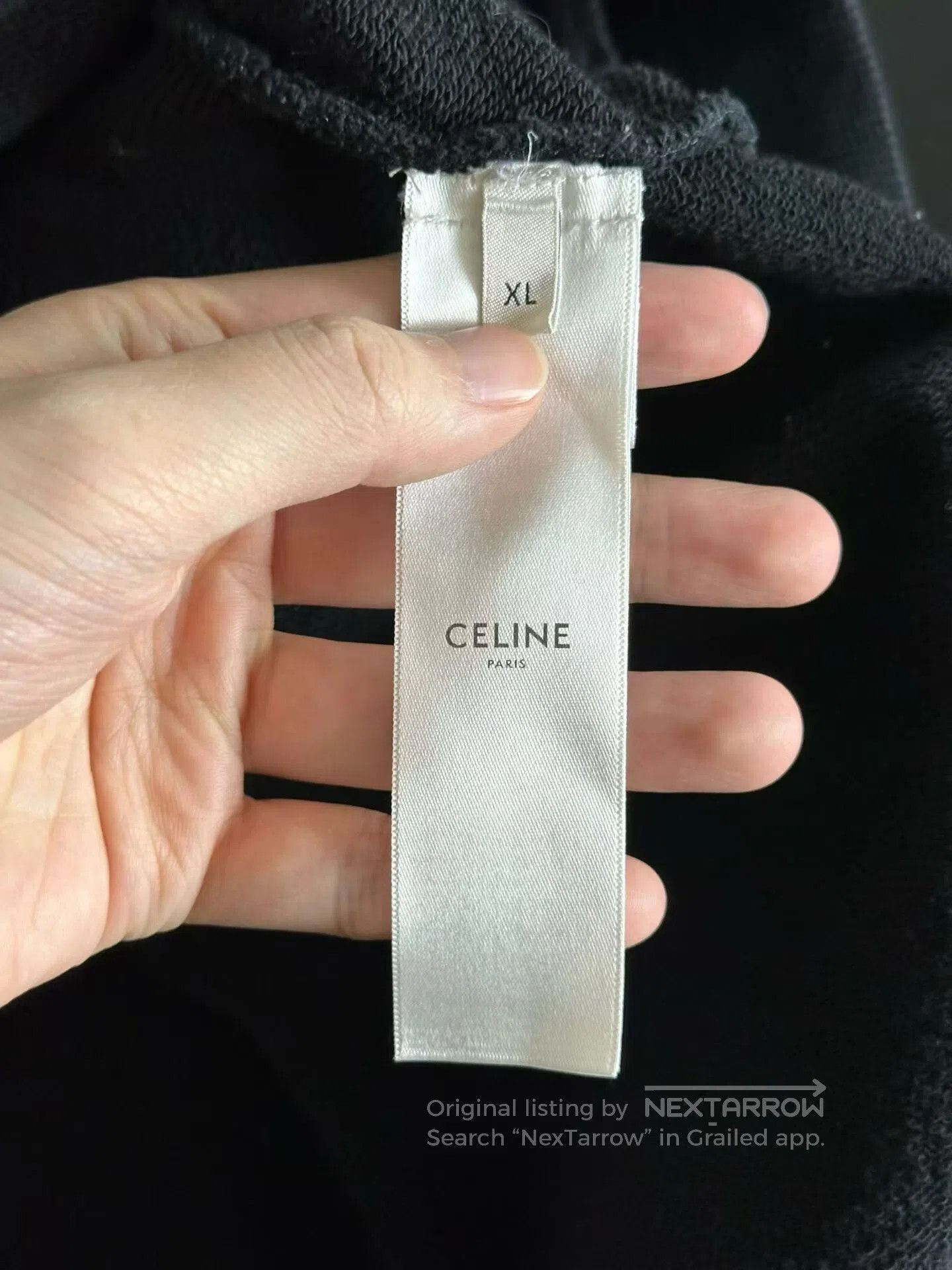 Celine Celine Flocked Hoodie. Size US XL / EU 56 / 4 - 4 Thumbnail